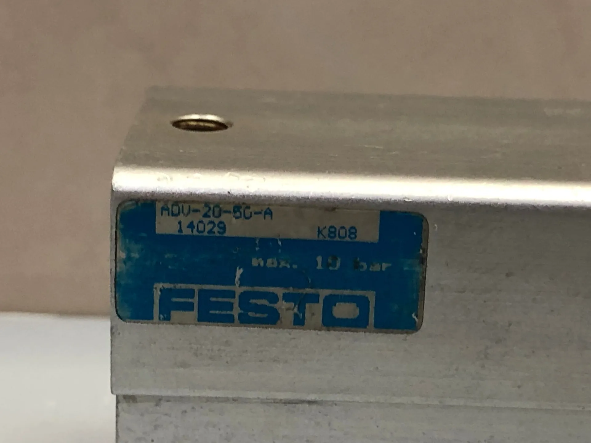 FESTO ADV‑20‑50‑A Short‑Stroke Compact Cylinder – 20 mm Bore, 50 mm Stroke (P/N 14029) - Thumbnail 3