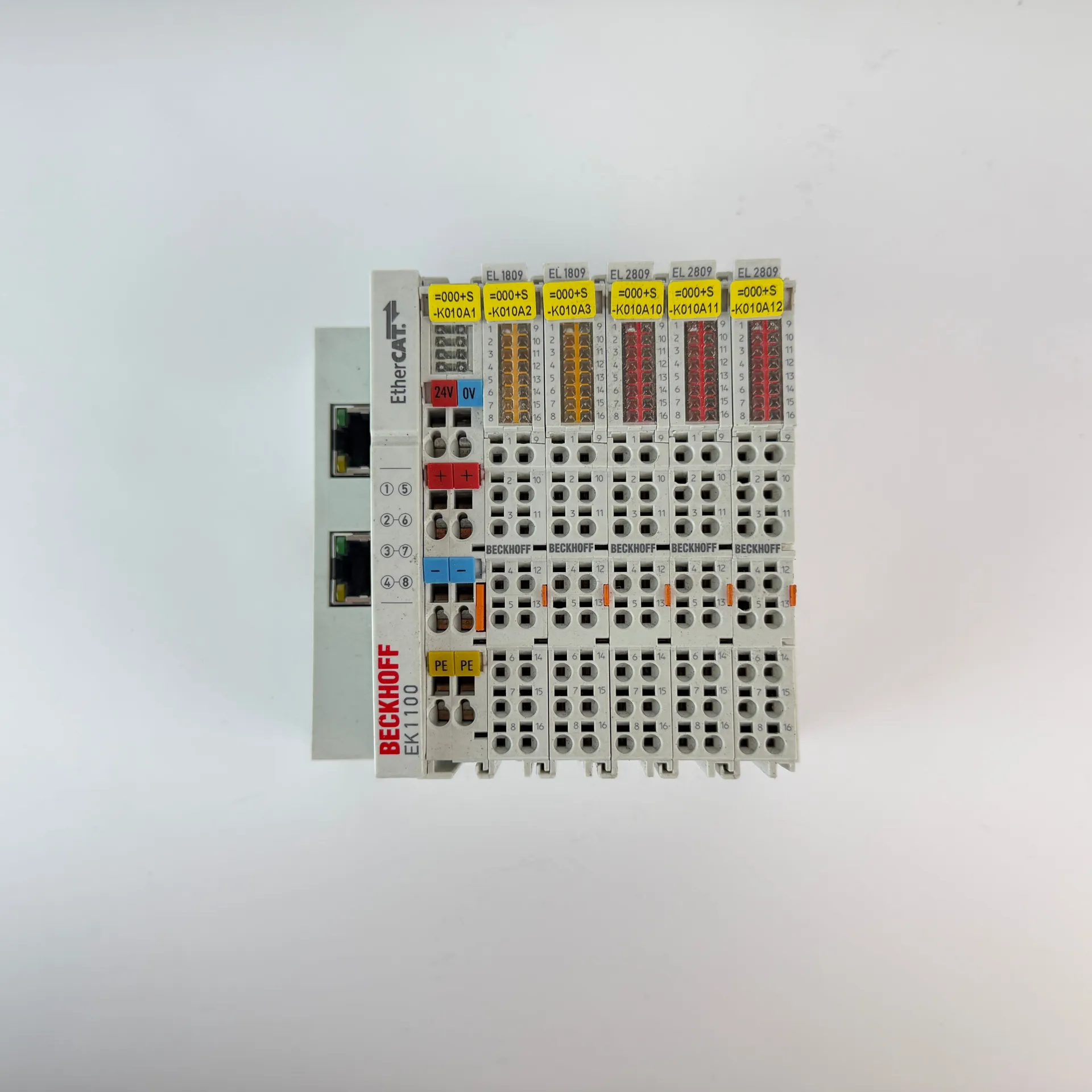Beckhoff EK1100 EtherCAT Coupler w/ 2x EL1809 & 3x EL2809 I/O Modules - Thumbnail 3
