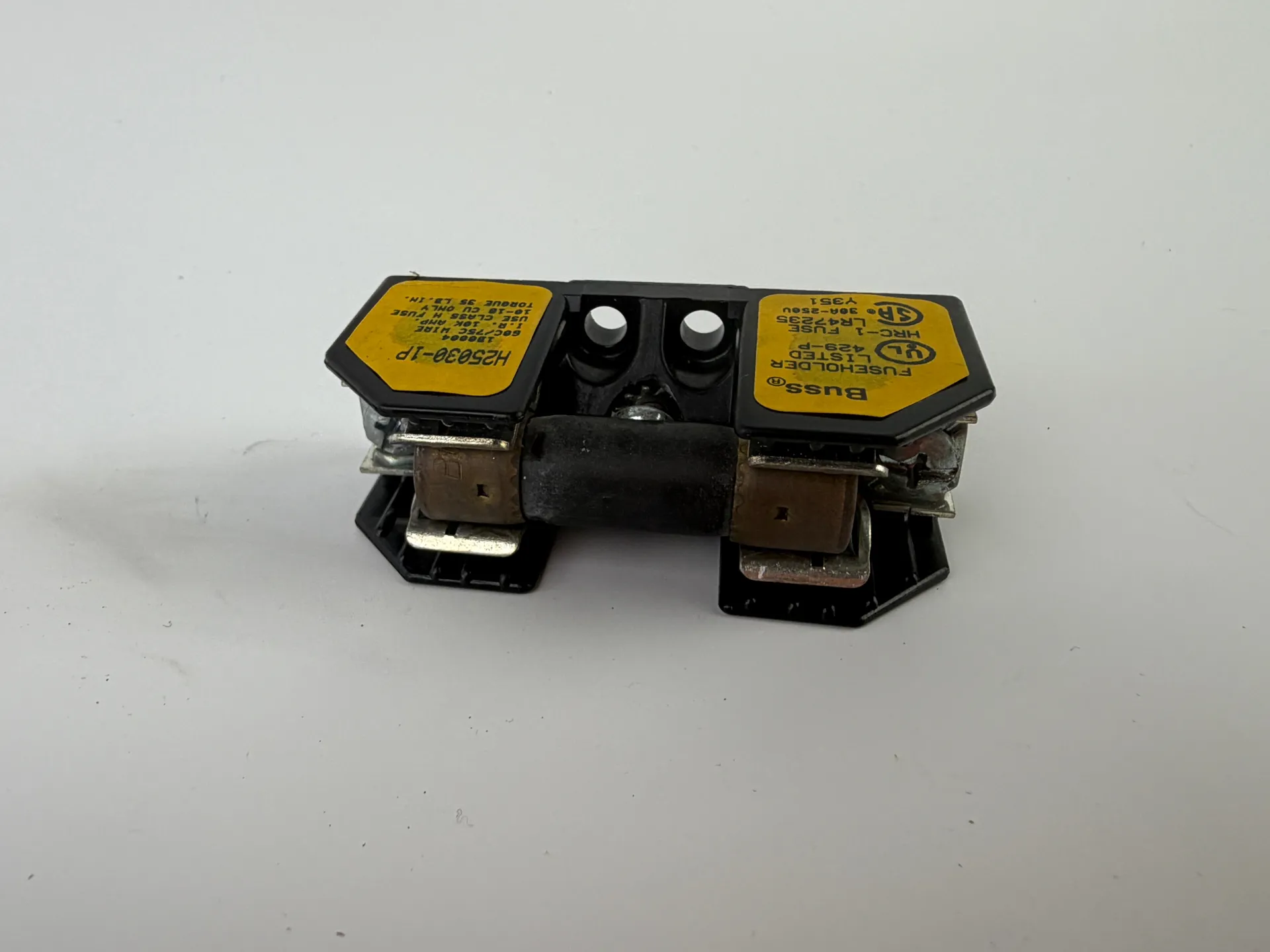 Buss H25030-1P Fuse Holder Block 30A 250V Class H w/ Fuse - Thumbnail 4