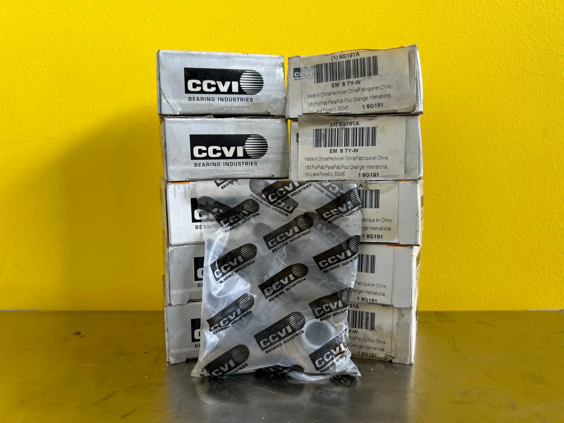 CCVI EM 8 TY-W / 6G191A Male Right-Hand Rod End Bearing – M8 Thread - Thumbnail 2