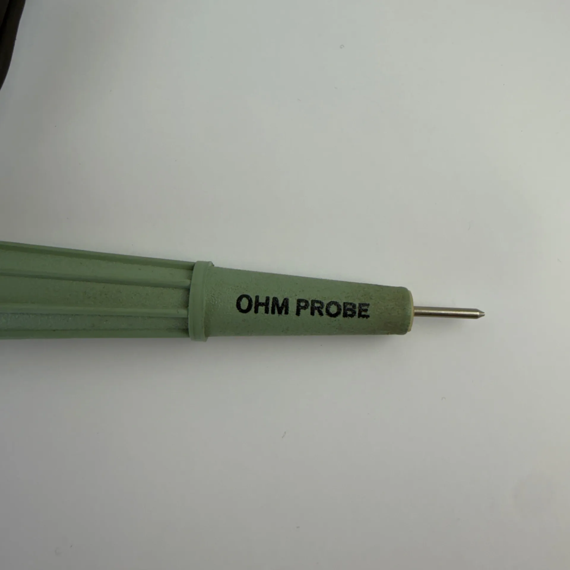 Vintage OHM Probe Resistance Test Probe with Cable – Green - Thumbnail 3