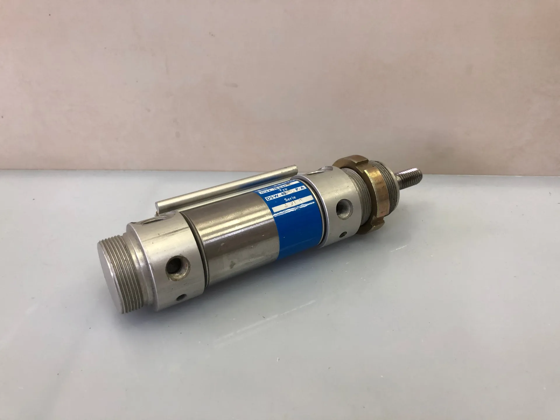 Festo DSW-40-10-PA Pneumatic Guided Cylinder 40mm Bore 10mm Stroke - Image 1