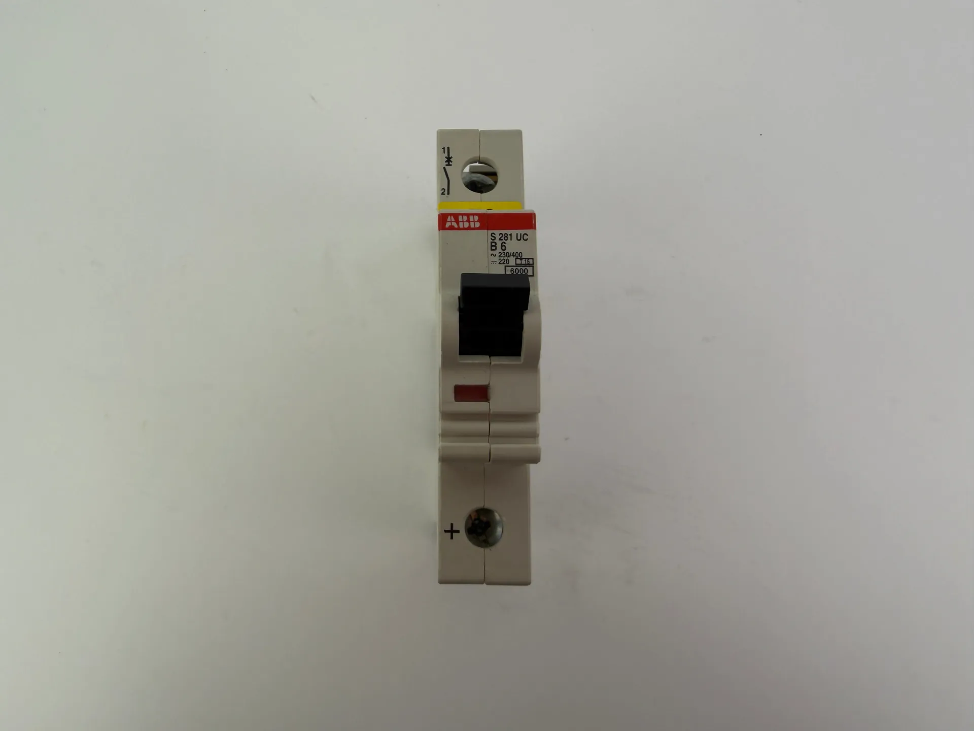 1x ABB S 281 UC B6 Miniature Circuit Breaker MCB 1P 6A 230/400V - Image 1
