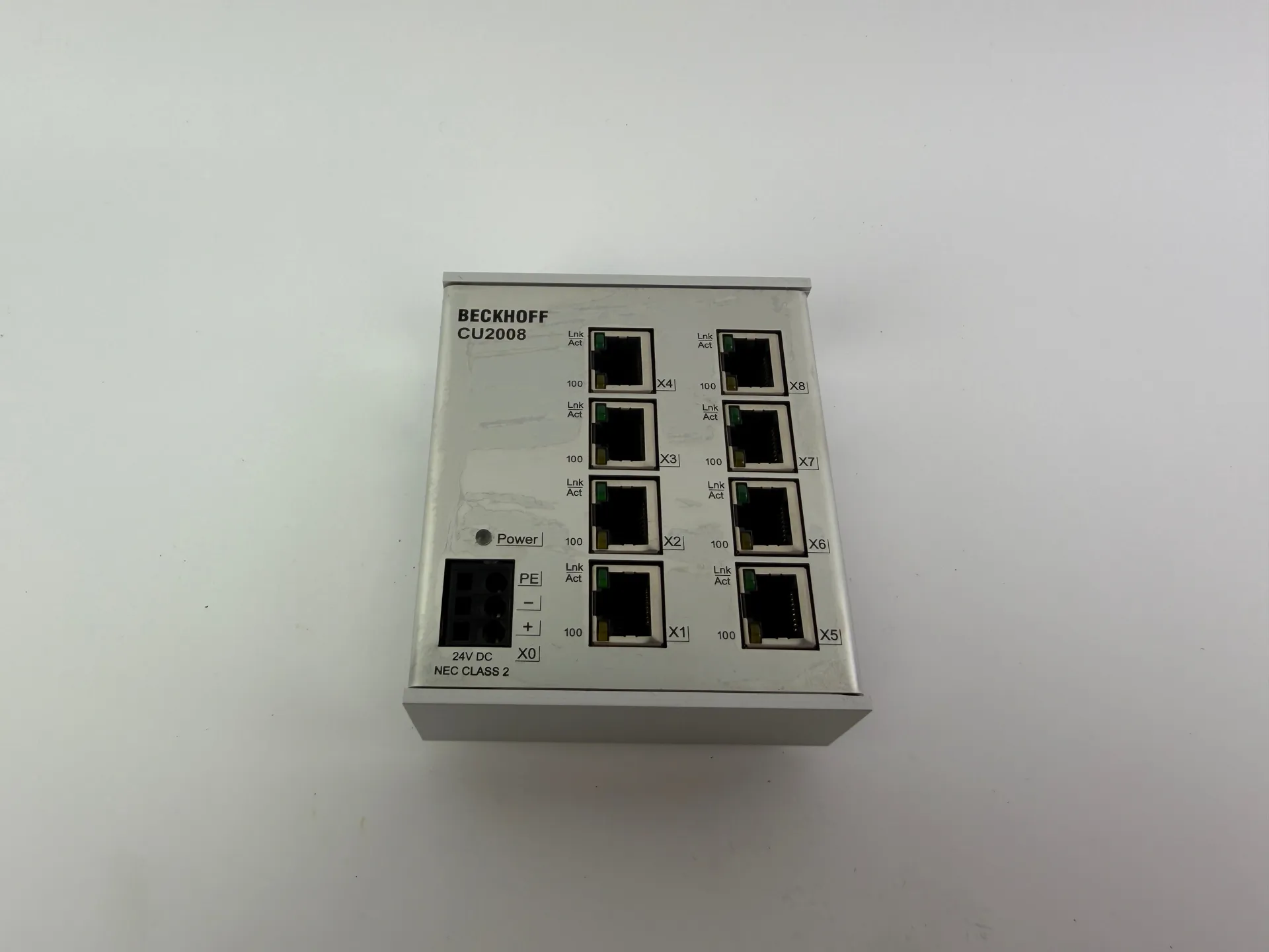 Beckhoff CU2008-0000 Industrial Ethernet Switch 8-Port 10/100 Mbps 24V DC - Thumbnail 2