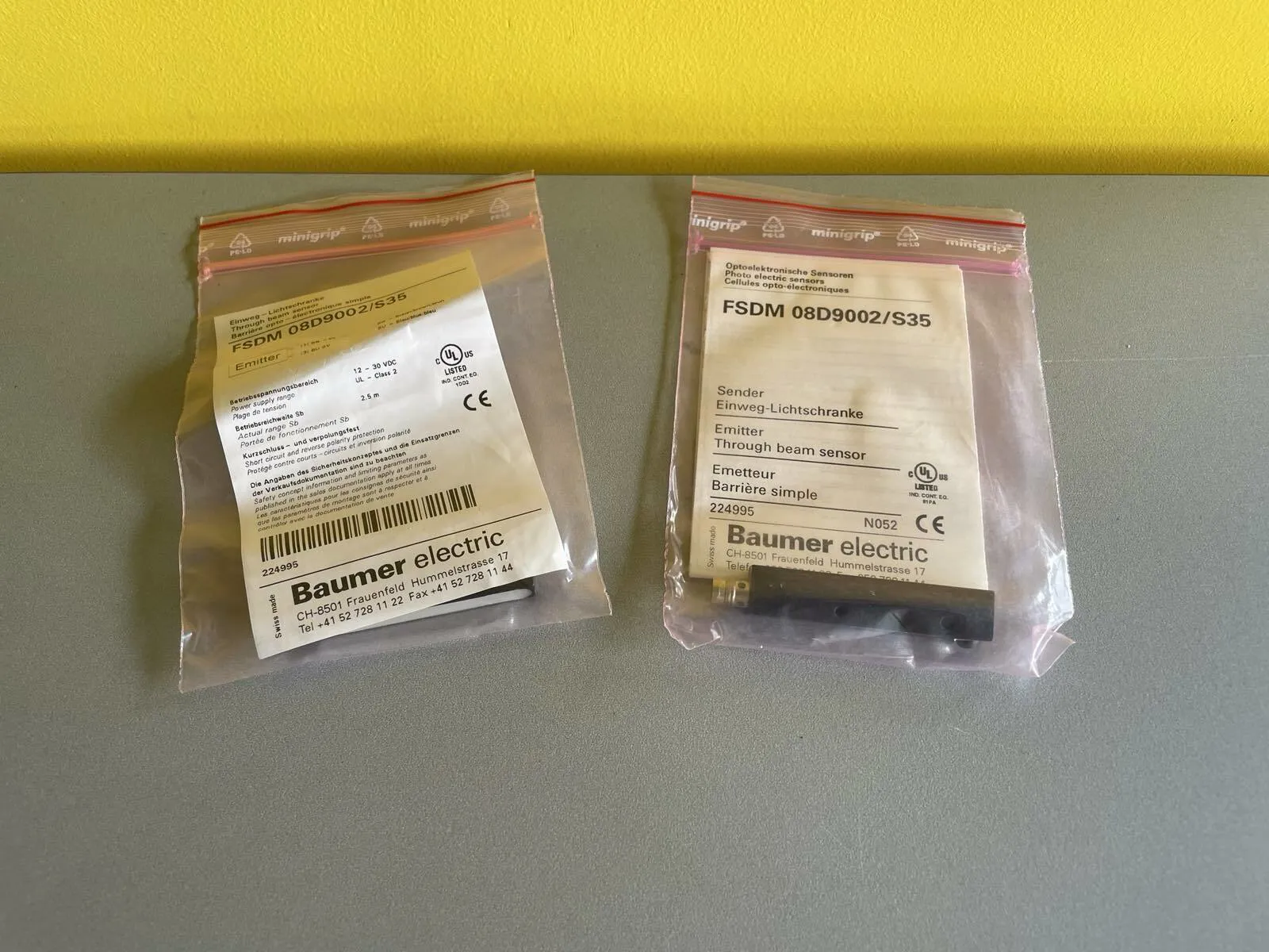 Baumer Electric Proximity Switch FSDM 08D9002/S35 - Thumbnail 3