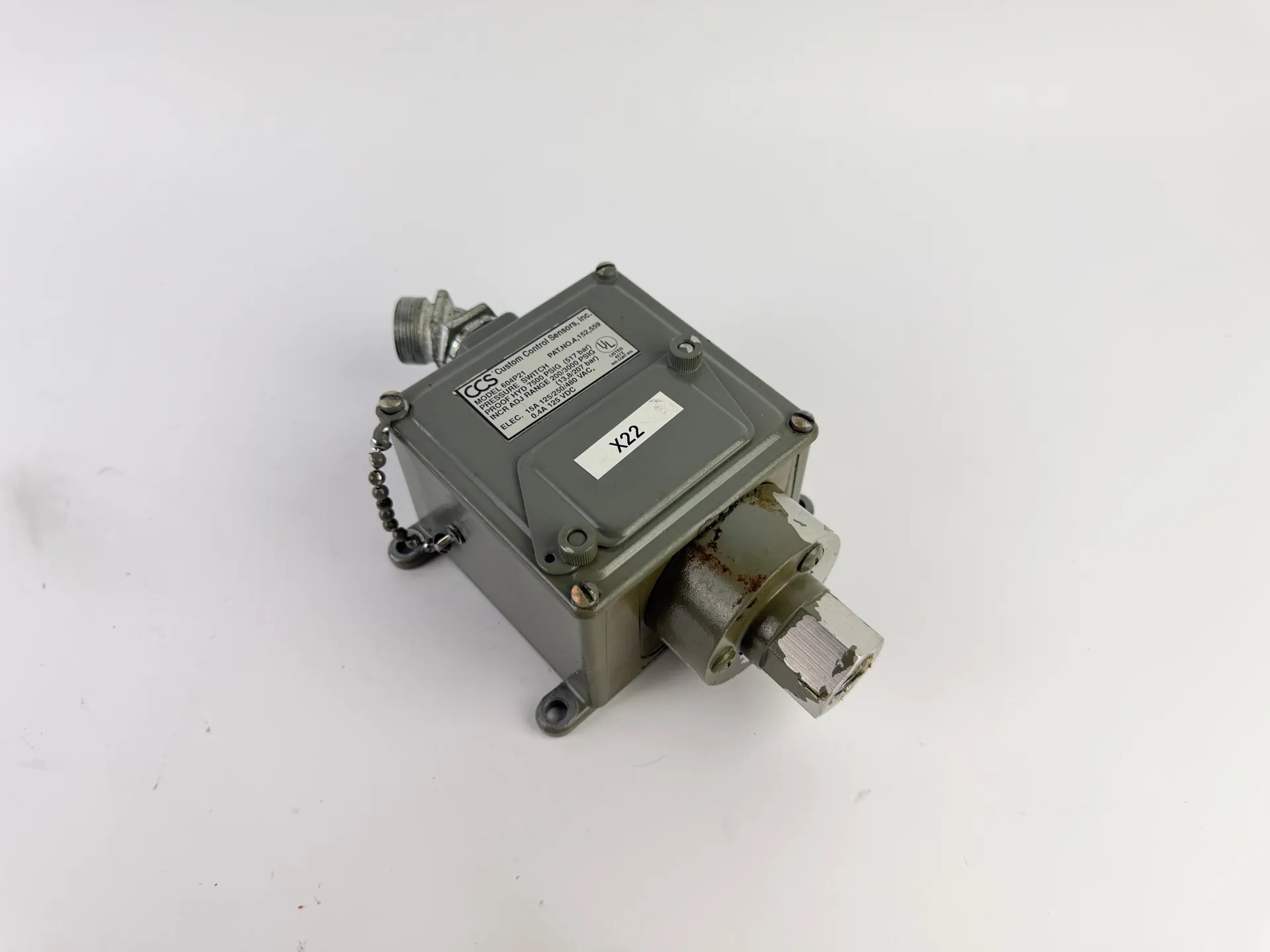 Custom Control Sensors 604P21 Pressure Switch 200-3000 PSIG CCS - Thumbnail 2