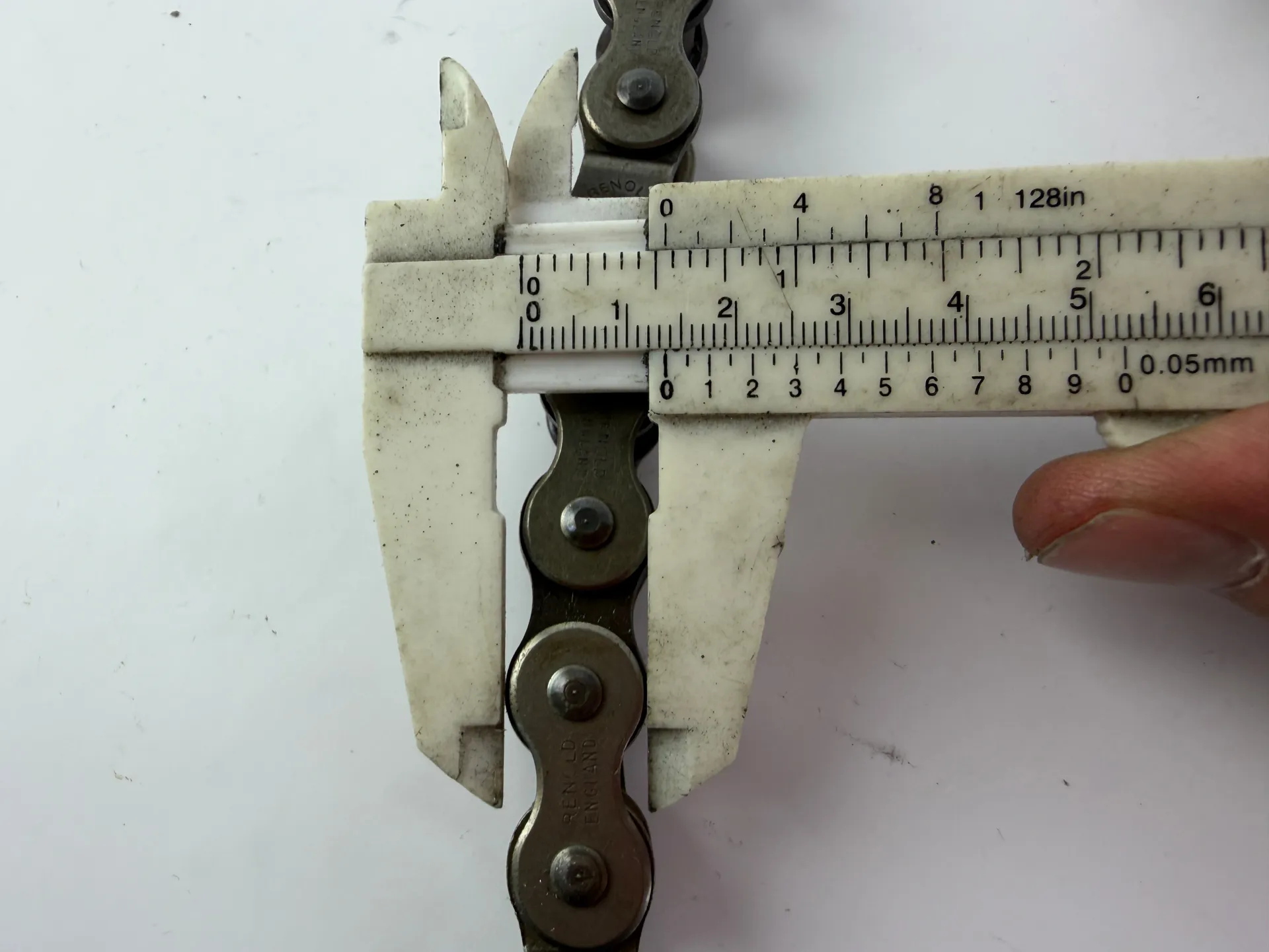 Renold England Industrial Roller Chain Lot 4pcs 17mm Width 18.5cm Length - Thumbnail 7