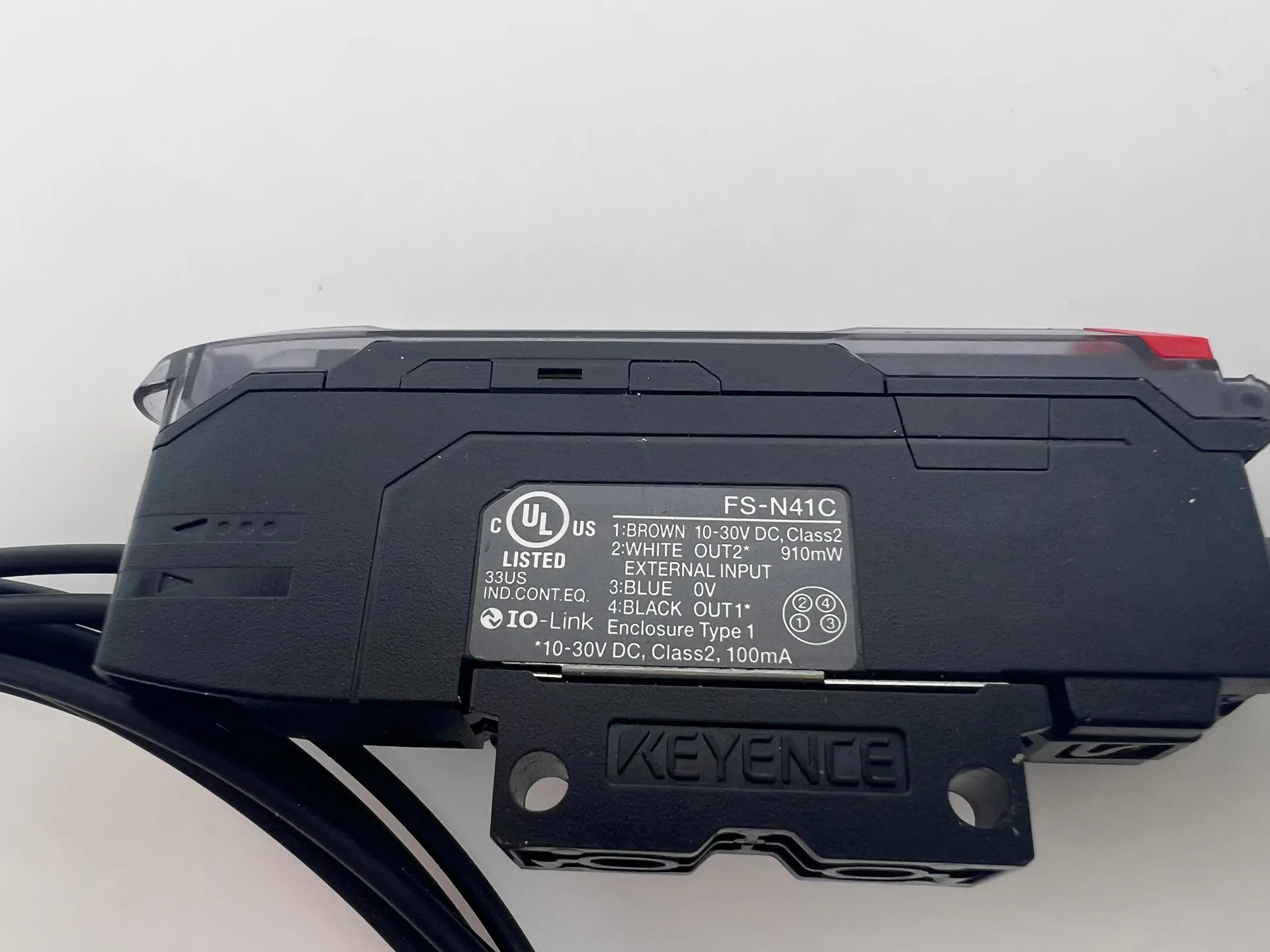 Keyence FS-N41C Digital Fiberoptic Sensor + FU-67TZ Fiber Optic Sensor 165cm - Thumbnail 3