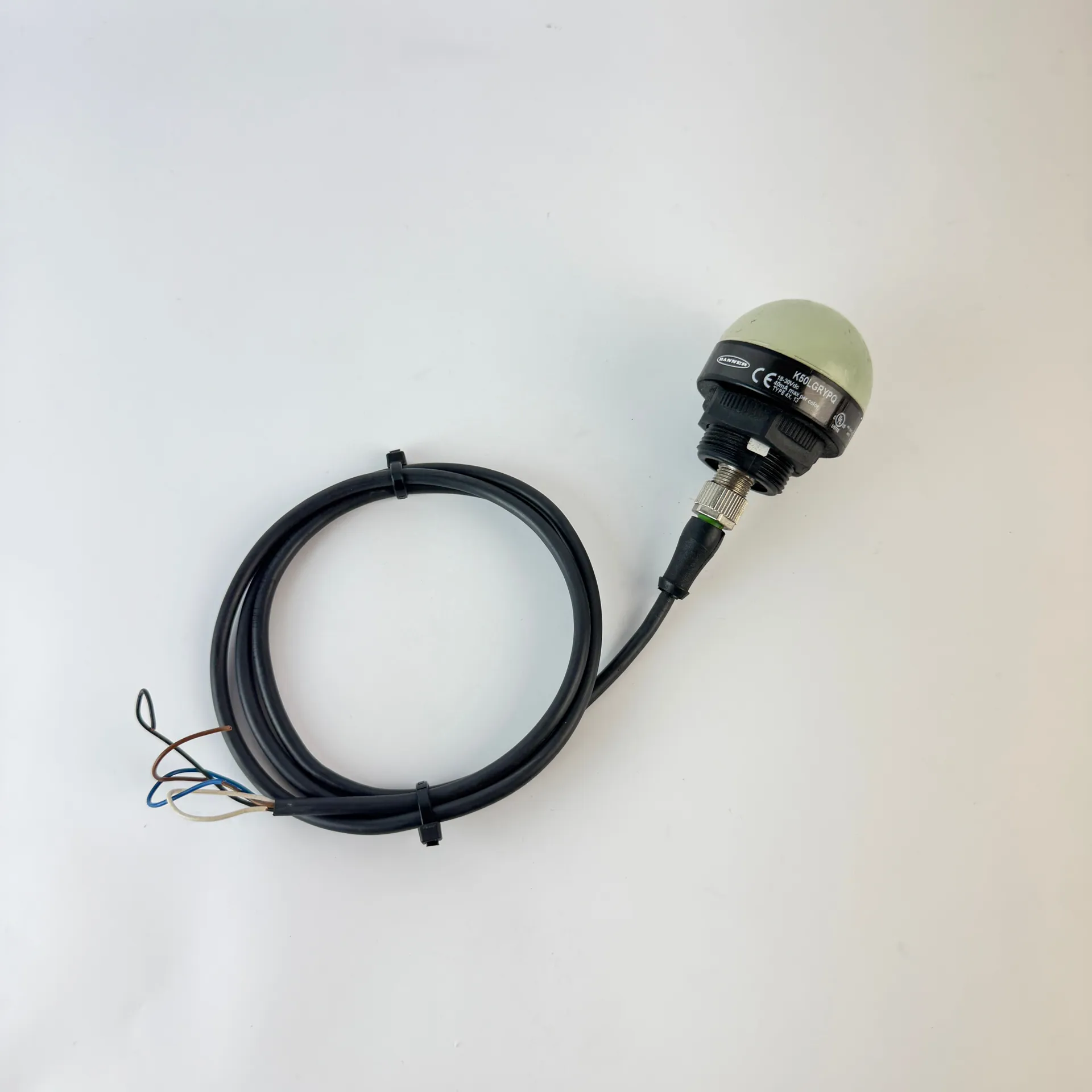 Lot of 2 Banner K50LGRYPQ K50 Series 3-Color LED Indicators 18-30V DC PNP - Image 1