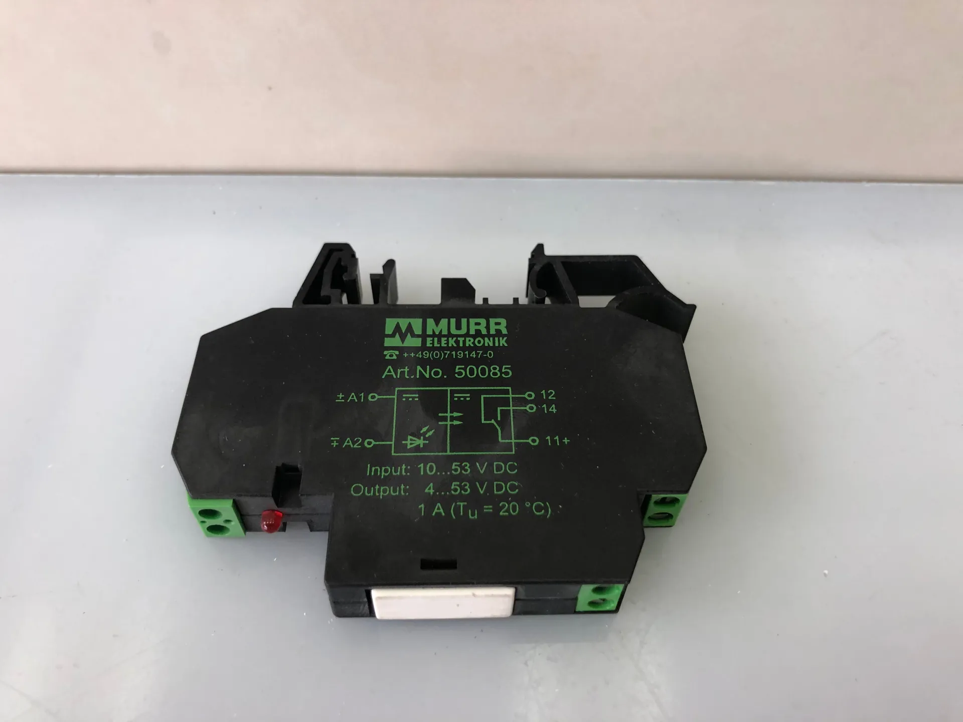 MURR Elektronik 50085 Interface Relay – 24V DC Coil, Compact DIN Rail Mount - Image 1