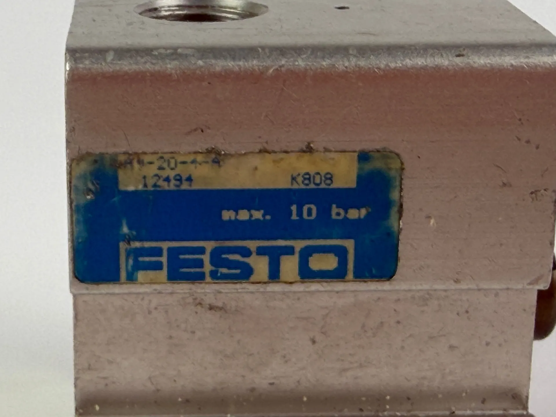 1x Festo AV-20-4-A Pneumatic Mini Cylinder – Max 10 Bar – 12494 - Thumbnail 4