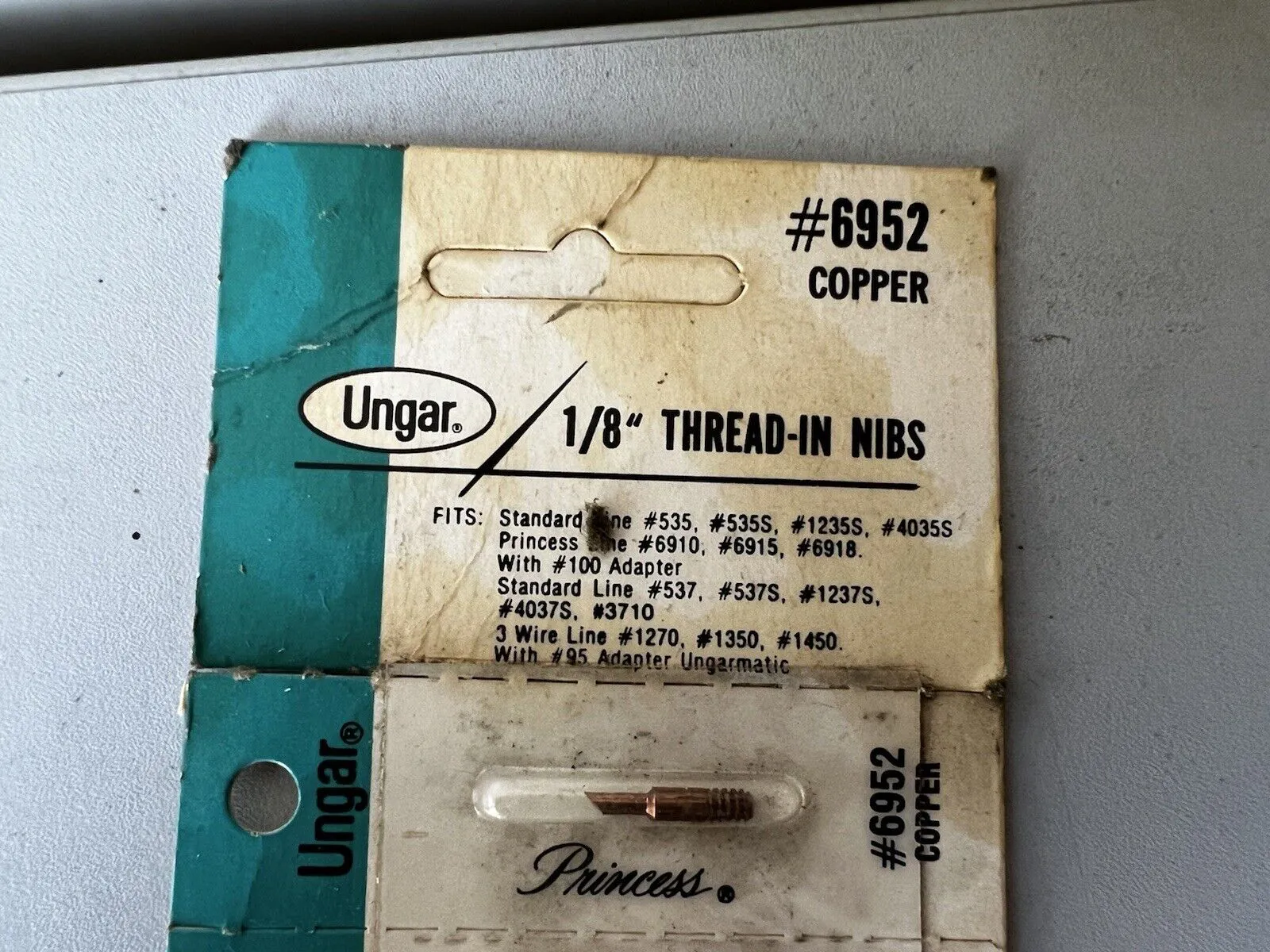 Ungar 6952, 1/8"" Thread - 1/16"" (0.015"") Conical Copper Soldering Tip - Thumbnail 3