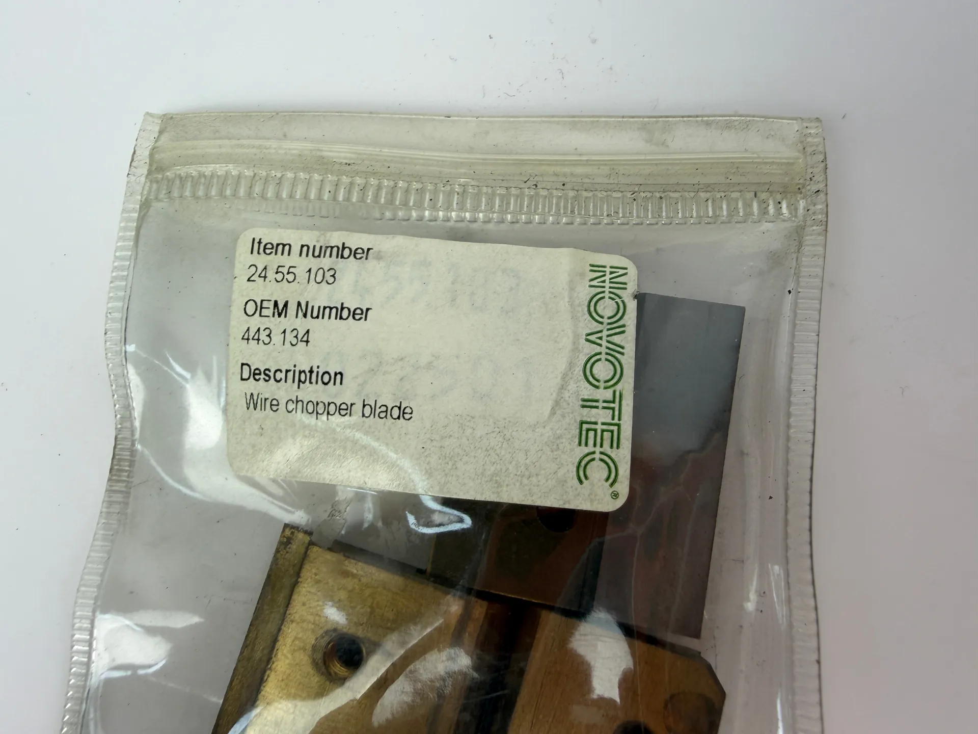 NOVOTEC 24.55.103 Wire Chopper Blade 443.134 Cable Wire Cutting Knife - Image 1