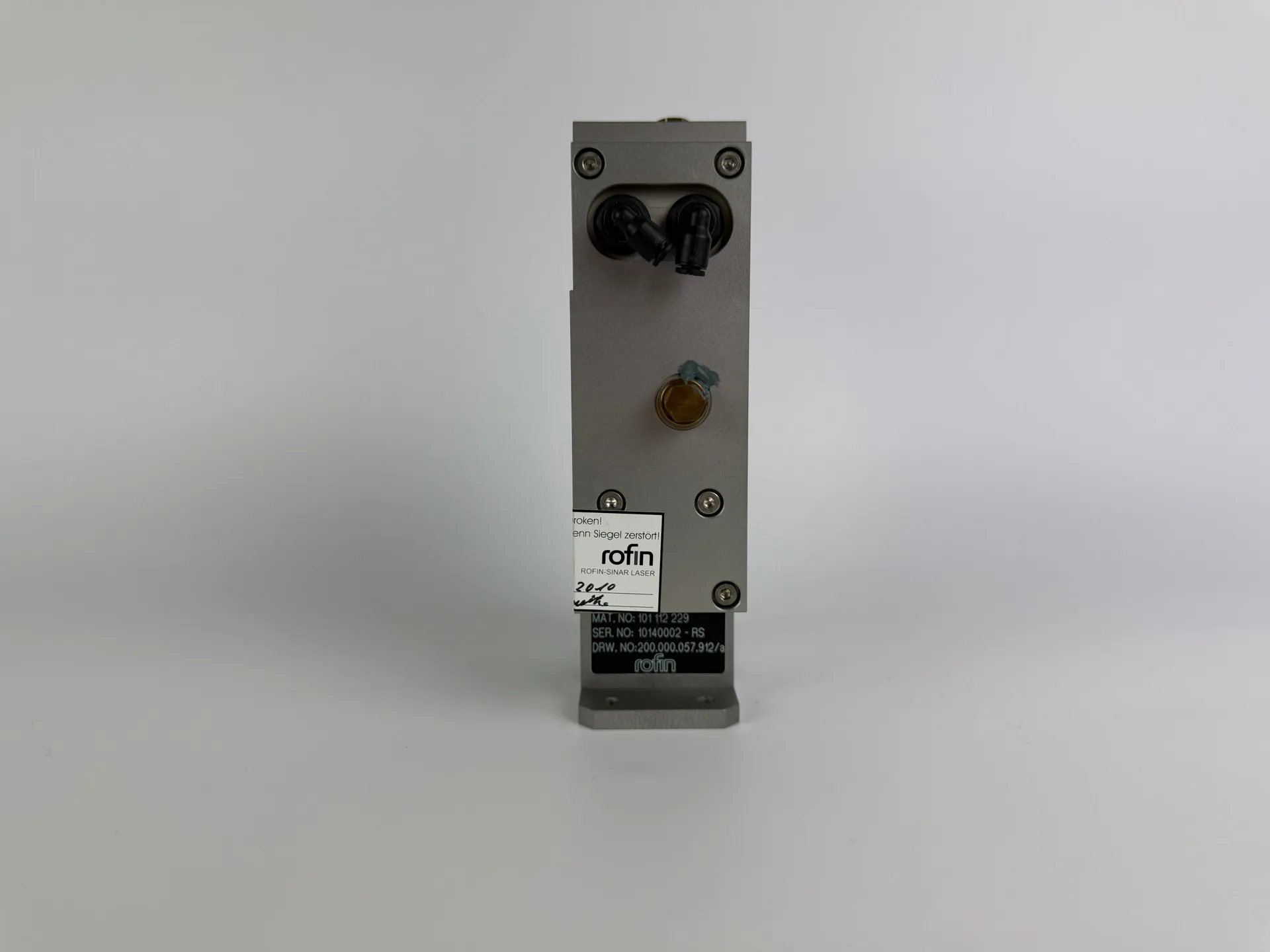 1x Rofin 101 112 229 Cooled Laser In-Beam Focuser Lens / Filter Module - Thumbnail 4