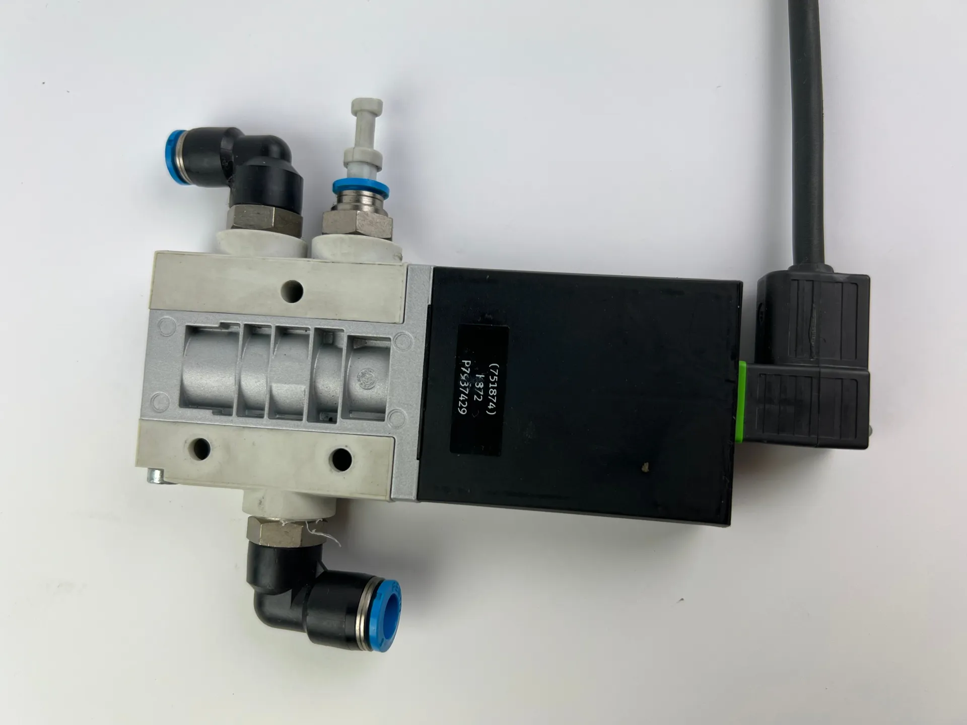 Festo MHE4-MS1H-3/2G-1/4 Pneumatic Solenoid Valve 525187 with 430cm Cable - Thumbnail 4