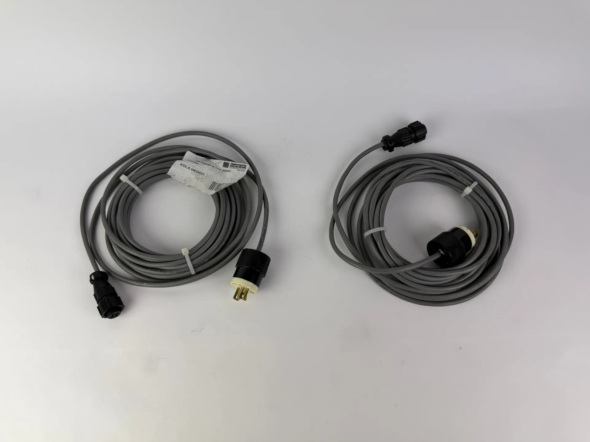 1x Ferromatik Milacron Power Cable NEMA L5-15P 15A 125V to 4-Pin AMP CPC Industrial Cable - Thumbnail 4