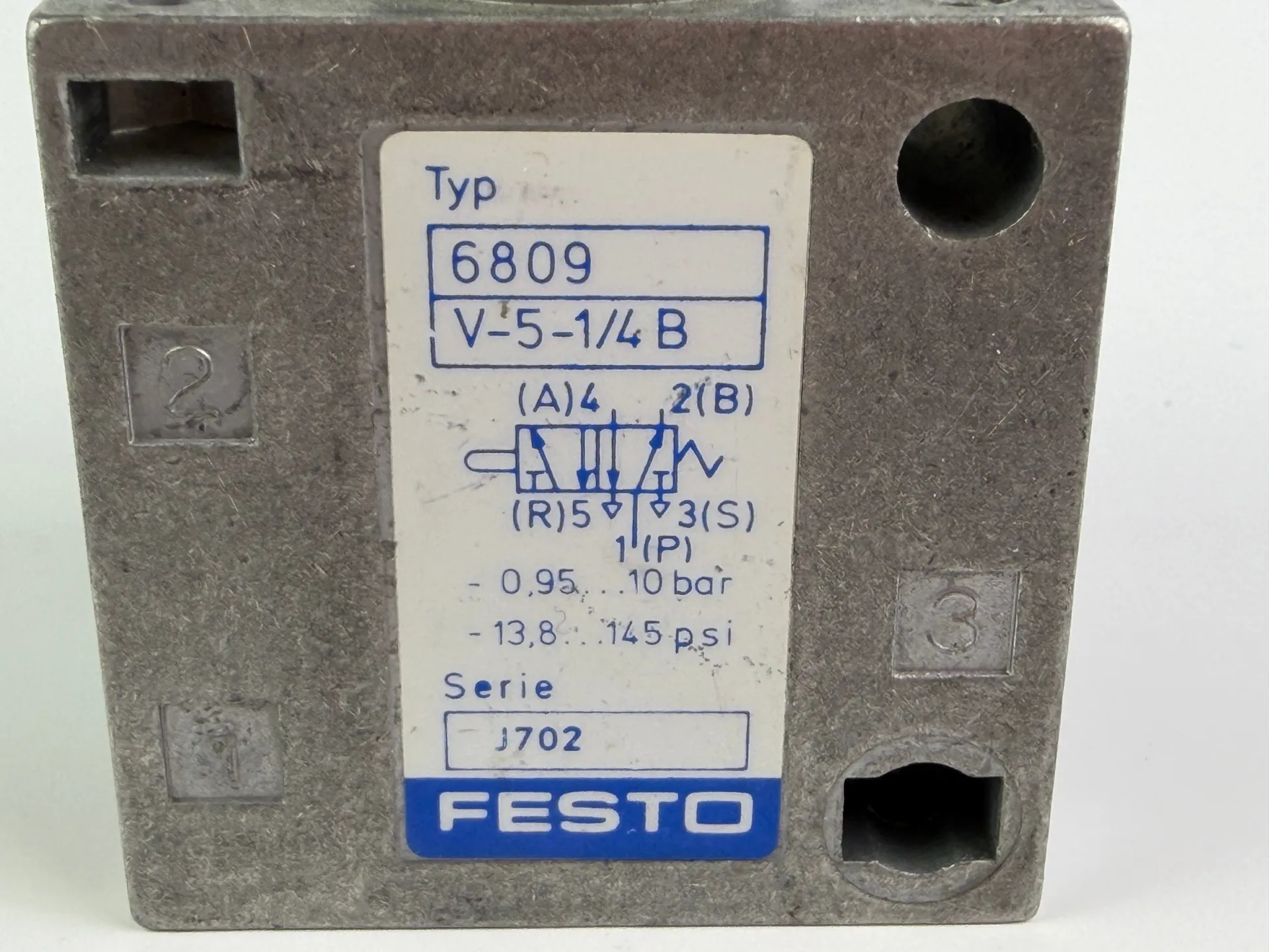 Festo 6809 V-5-1/4-B Stem Actuated Valve - Thumbnail 4