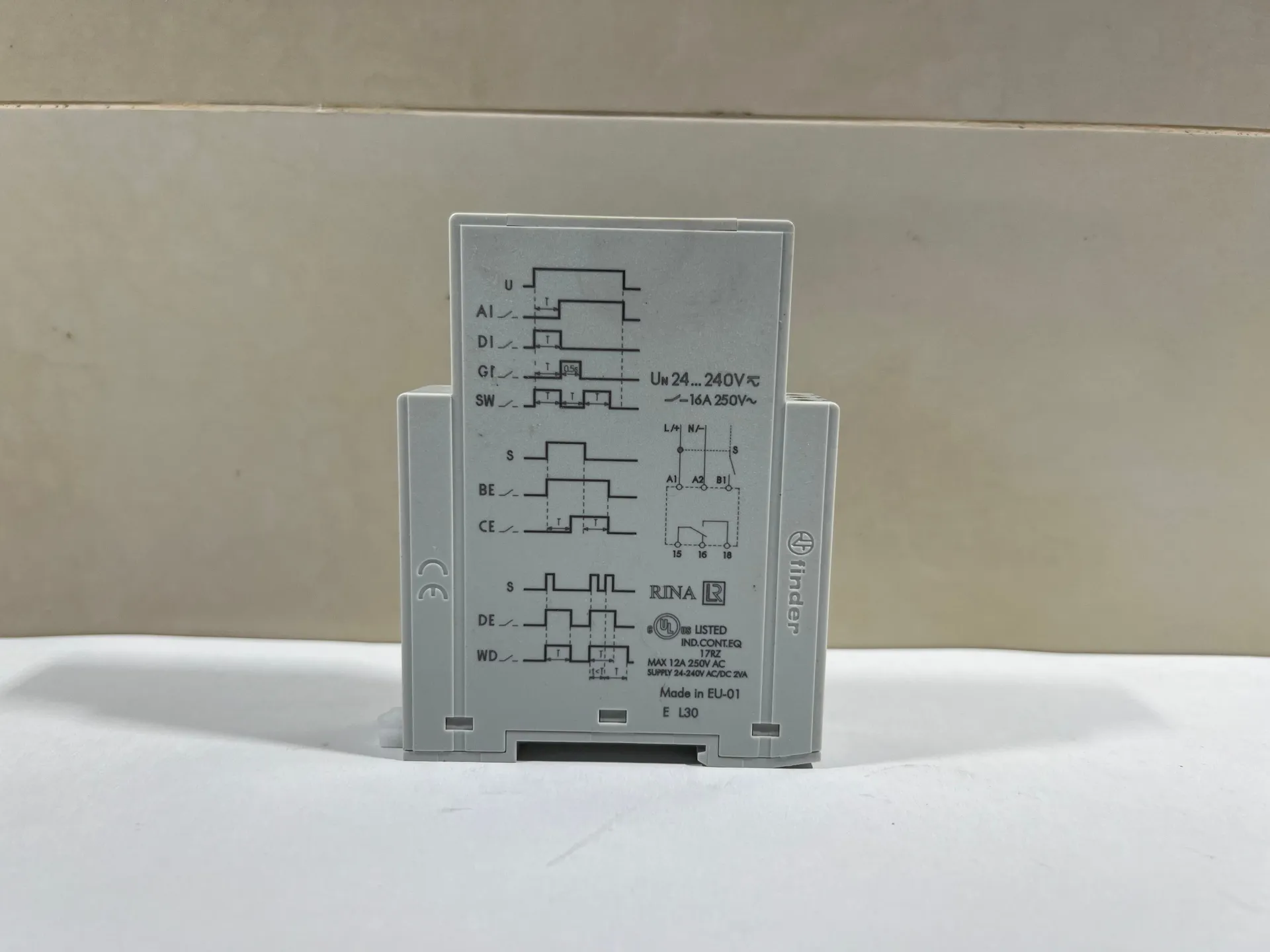 New in Box Finder 83.01.0.240.0000 Multifunction Time Relay – 240V AC, 8 Functions - Thumbnail 4