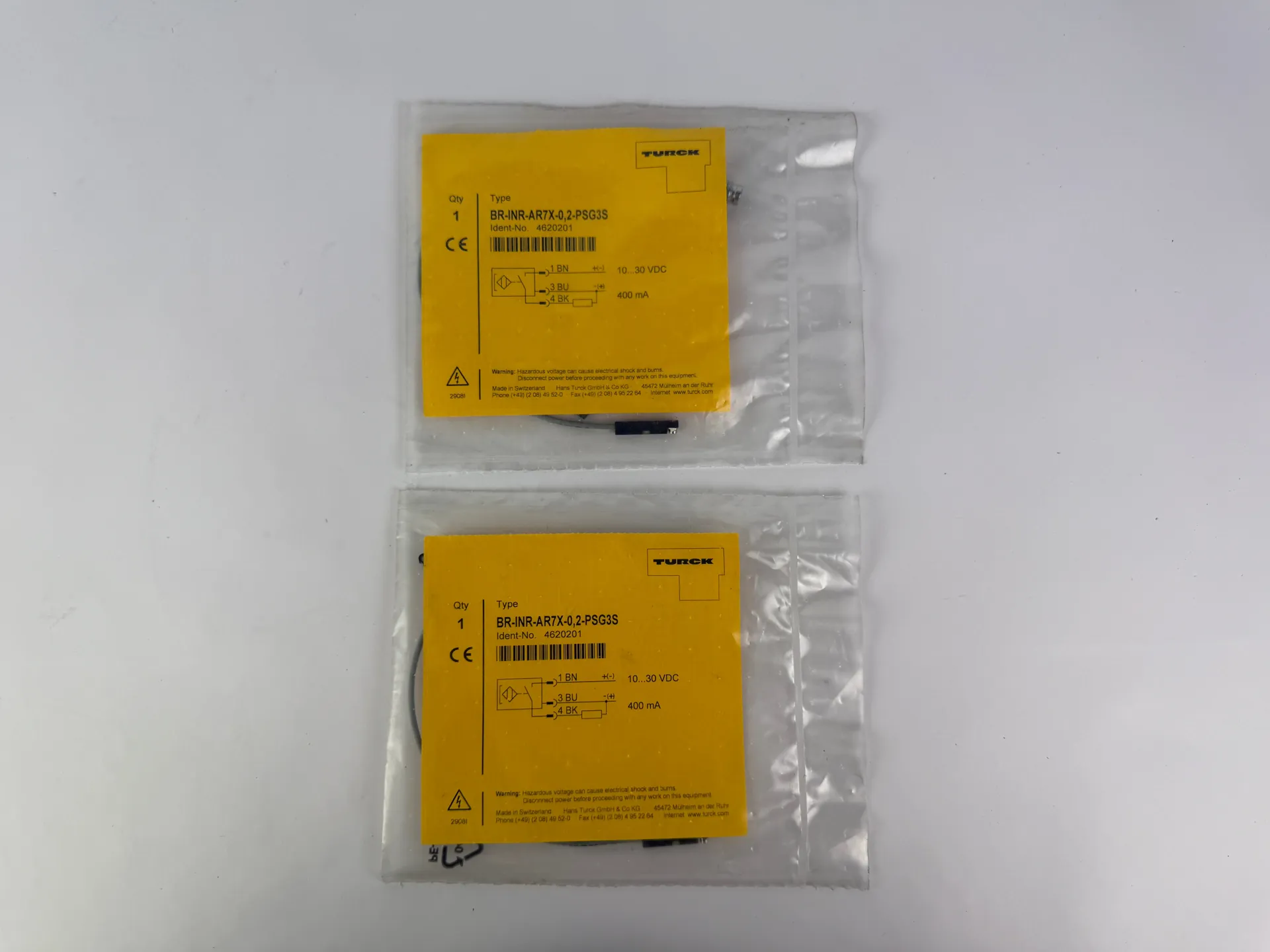 1x Turck BR-INR-AR7X-0.2-PSG3S Cylinder Proximity Sensor 10-30VDC 4620201 - Thumbnail 4