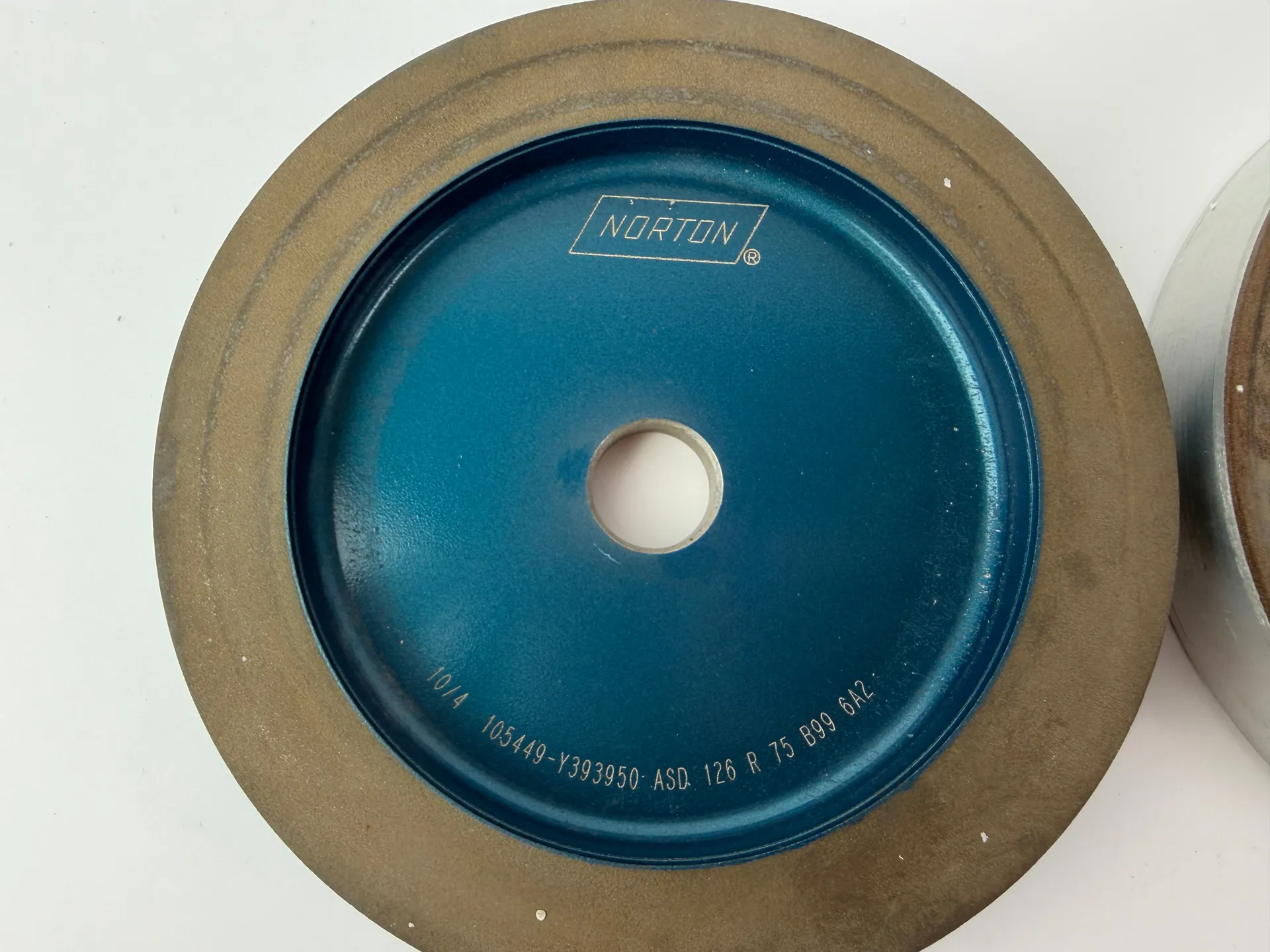 Norton ASD 126 R75 B99 6A2 + Diamix D126 R75 B07 Diamond Grinding Wheel 2pc - Thumbnail 3