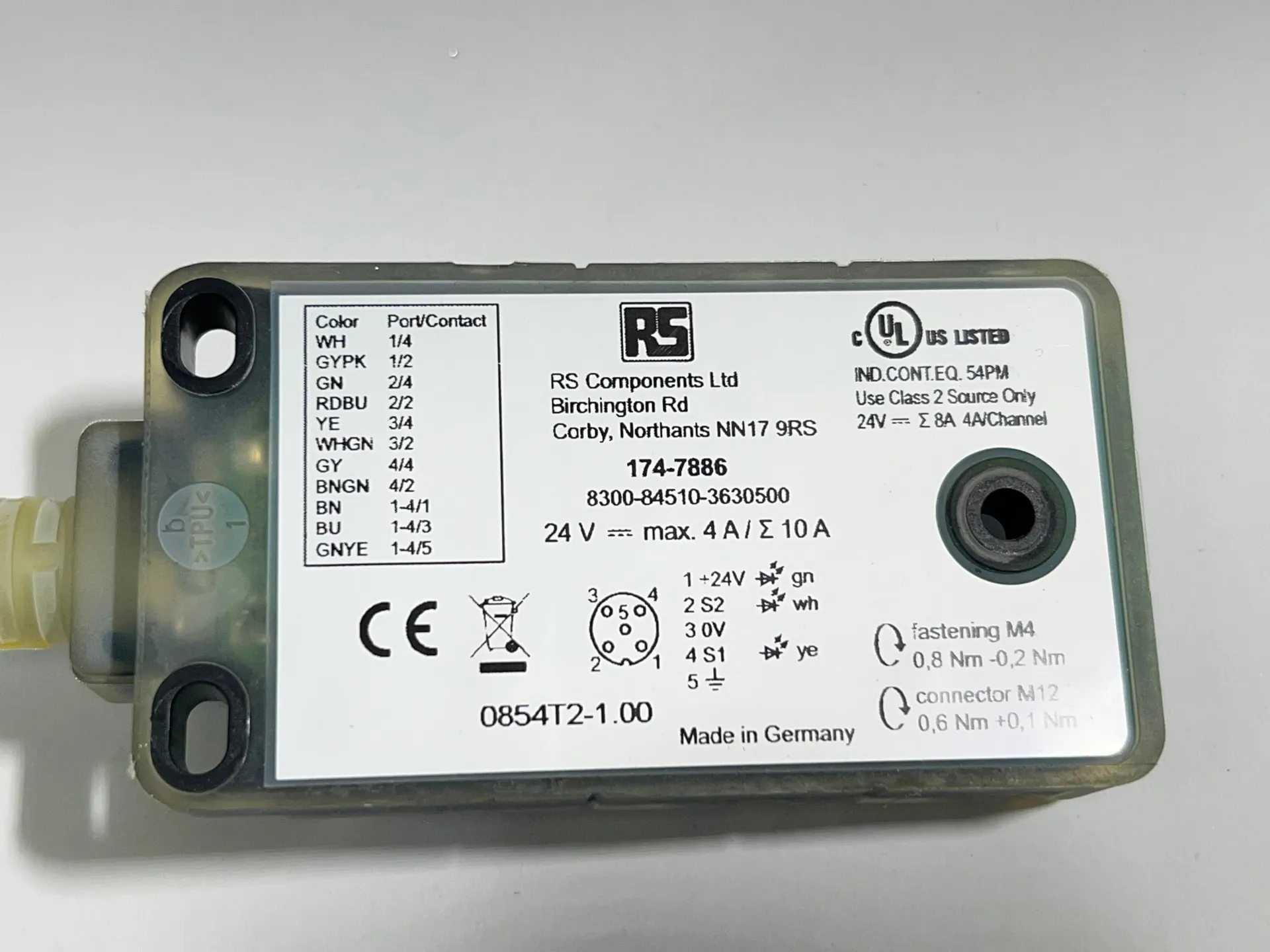 RS MURR Distribution Block 8300-84510-3630500 0854T2-1.00 - Image 1