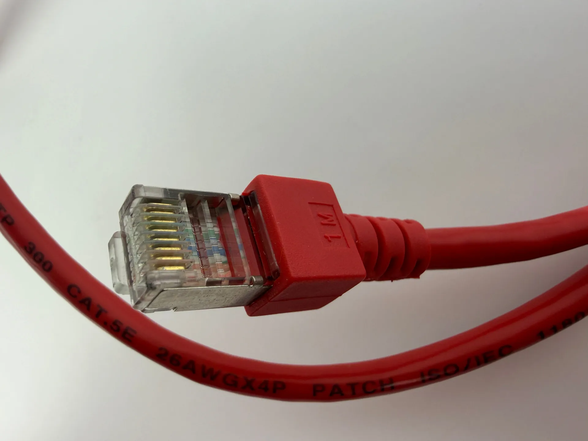 1x CAT5e SFTP Ethernet Patch Cable 1m RJ45 Shielded LAN 26AWG Red - Thumbnail 6