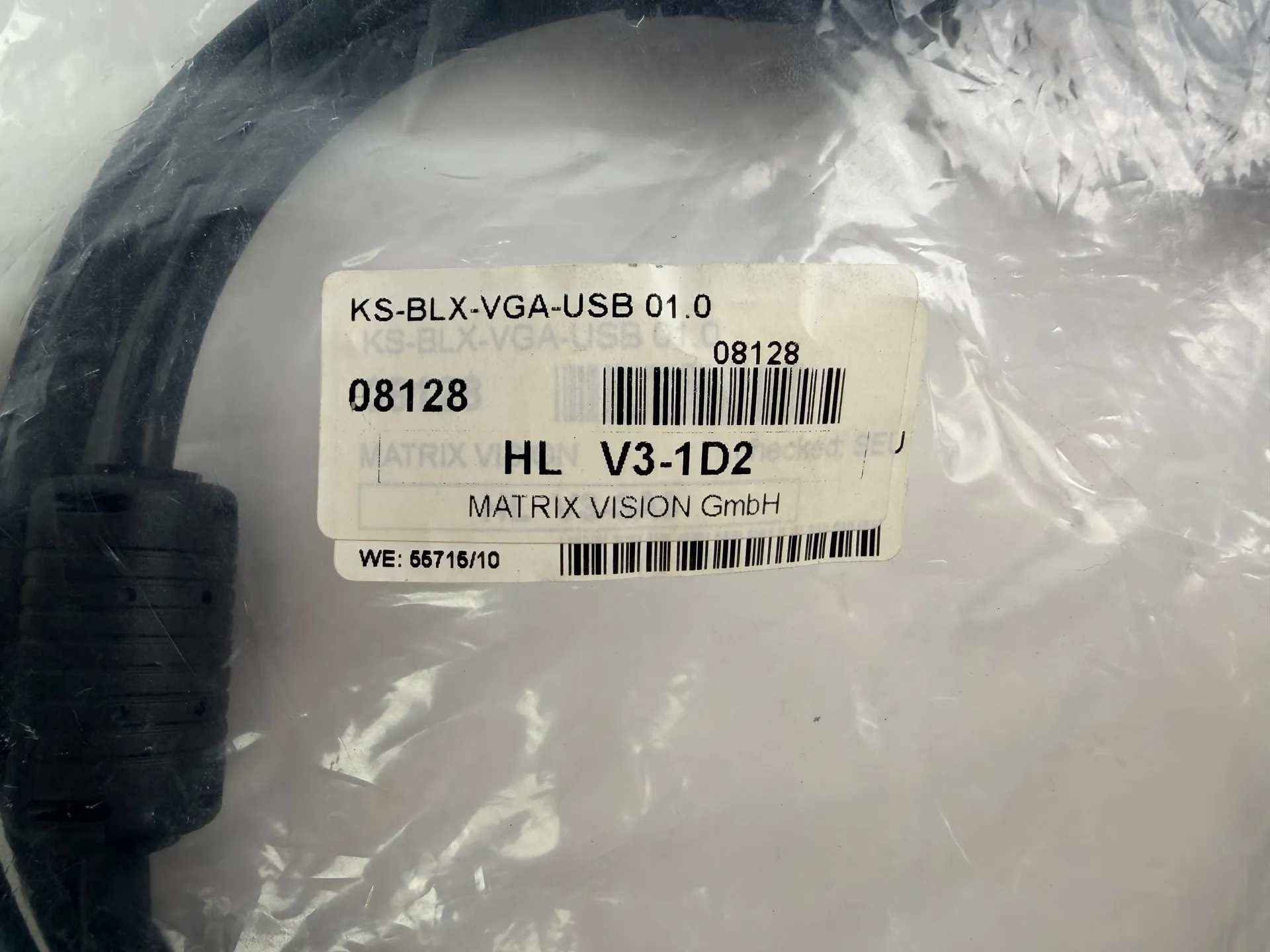 Matrix Vision KS-BLX-VGA-USB 01.0 Camera Cable – DB15F to 12-Pin – New - Thumbnail 3