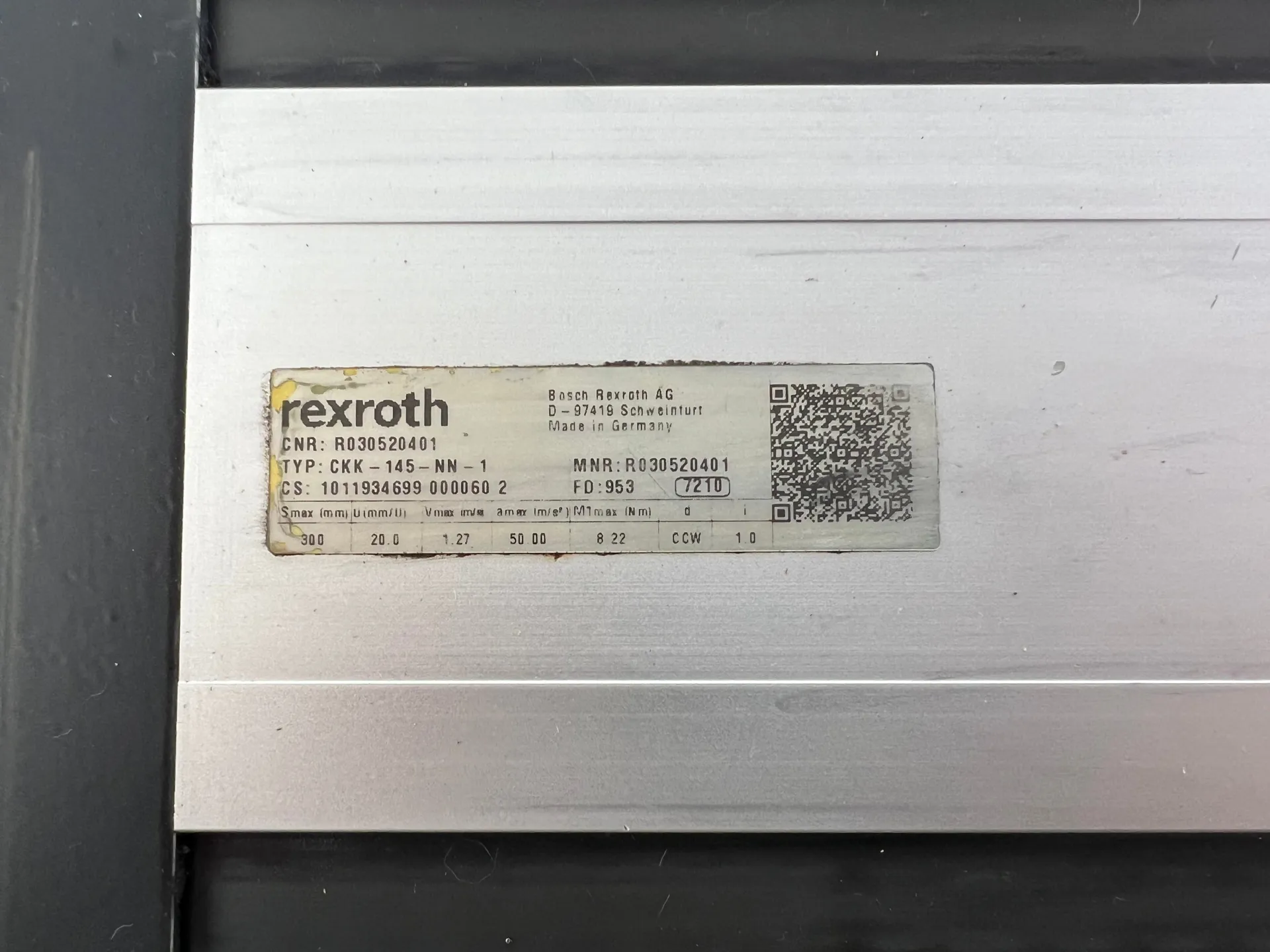 Rexroth R030520401 CKK-145-NN-1 Compact Module + R911384533 MS2N04-D0BQN-BMDH0-NNNNE-NN Motor + 2 Cables + 2 Sensors - Thumbnail 6