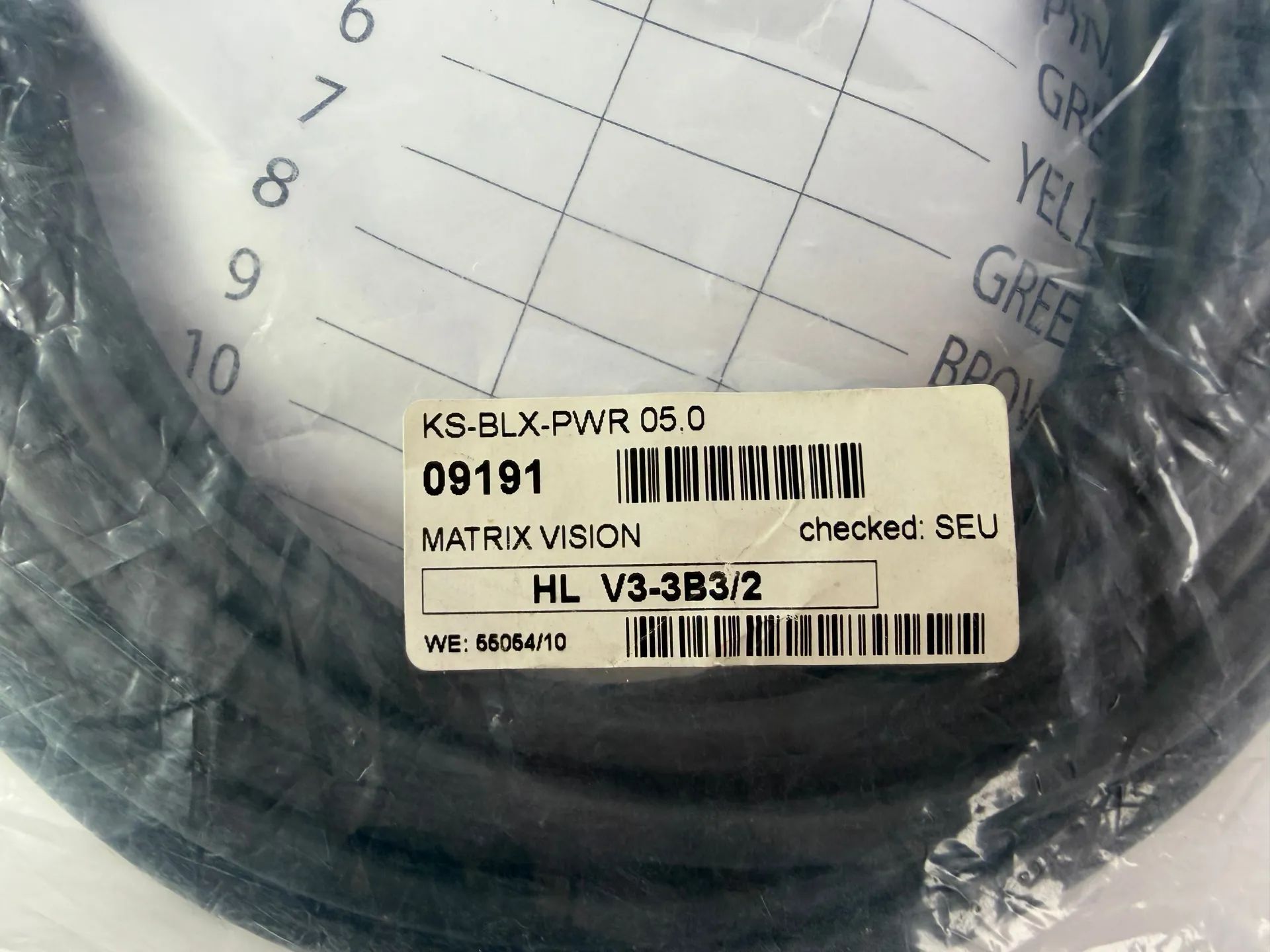 Matrix Vision KS-BLX-PWR 05.0 Power Cable – Brand New – HL V3-3B3/2 - Thumbnail 3