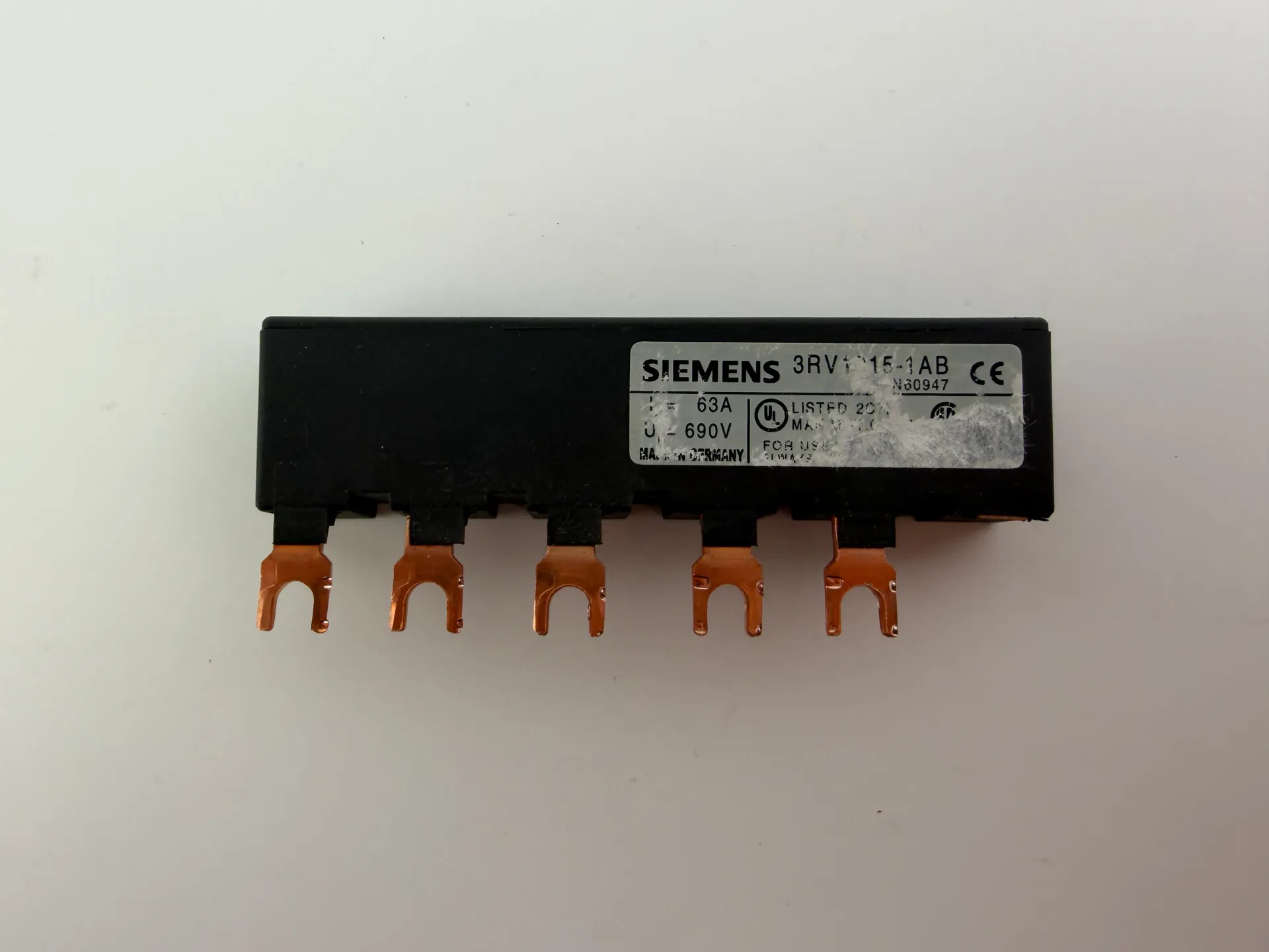 2x pieces Siemens 3RV1915-1AB Busbar - Thumbnail 2