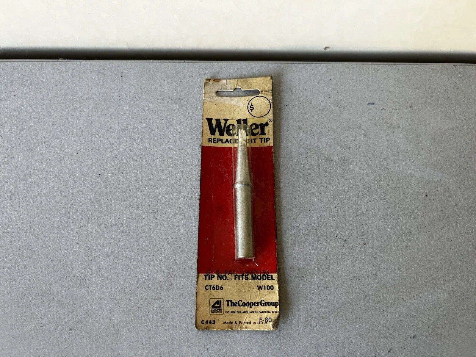Weller CT6D6 Soldering Tip – Screwdriver, 4.7 mm, 600°F for W100PG / W100P3 - Image 1