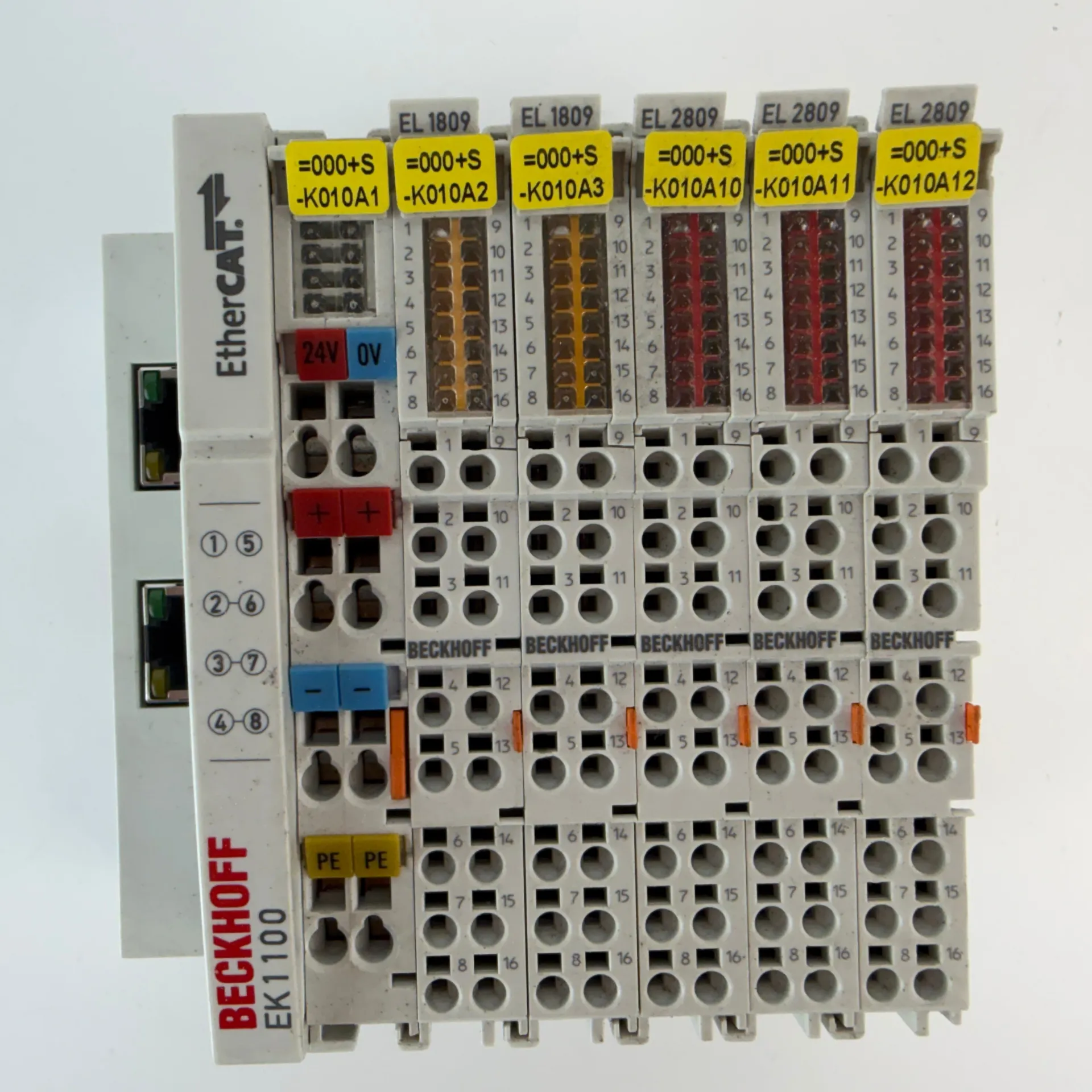 Beckhoff EK1100 EtherCAT Coupler w/ 2x EL1809 & 3x EL2809 I/O Modules - Thumbnail 6