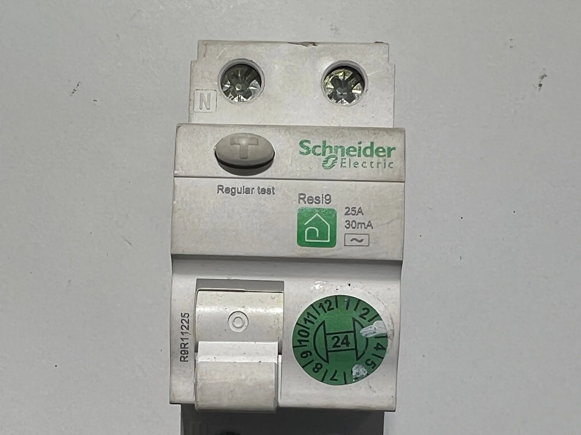 Schneider Resi9 25A 30mA Residual Current Circuit Breaker (RCCB) - Image 1
