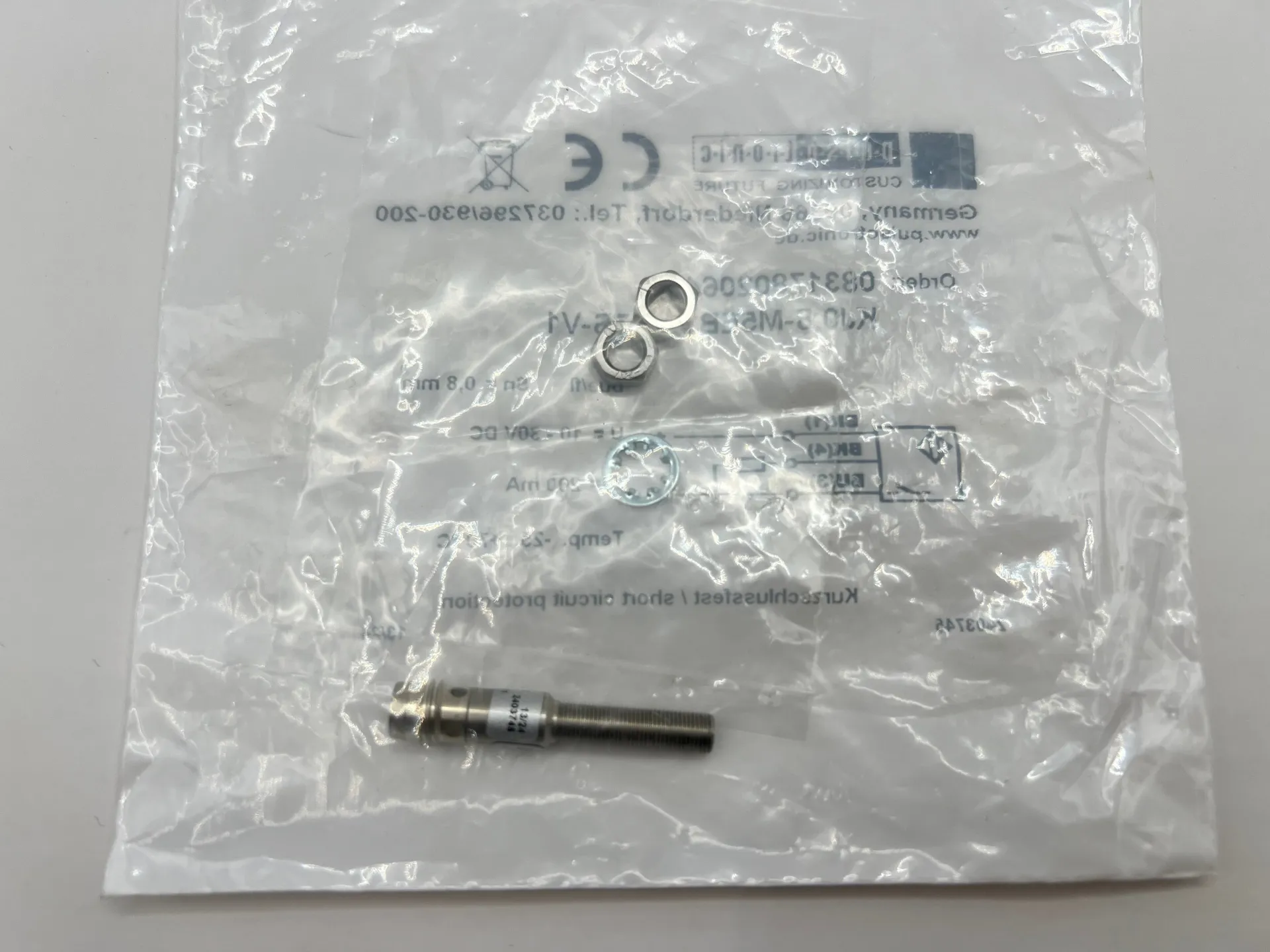 1x Pulsotronic 08317802064 Proximity Sensor KJ8-M5EB38-DPS-V1 - Thumbnail 3