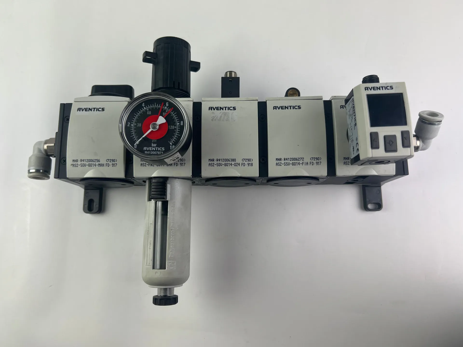 Aventics R412006256 R412006175 R412006380 R412006272 R412006250 + R412010767 Pressure Regulating Valves + 2 Cables 1,5m long - Thumbnail 2