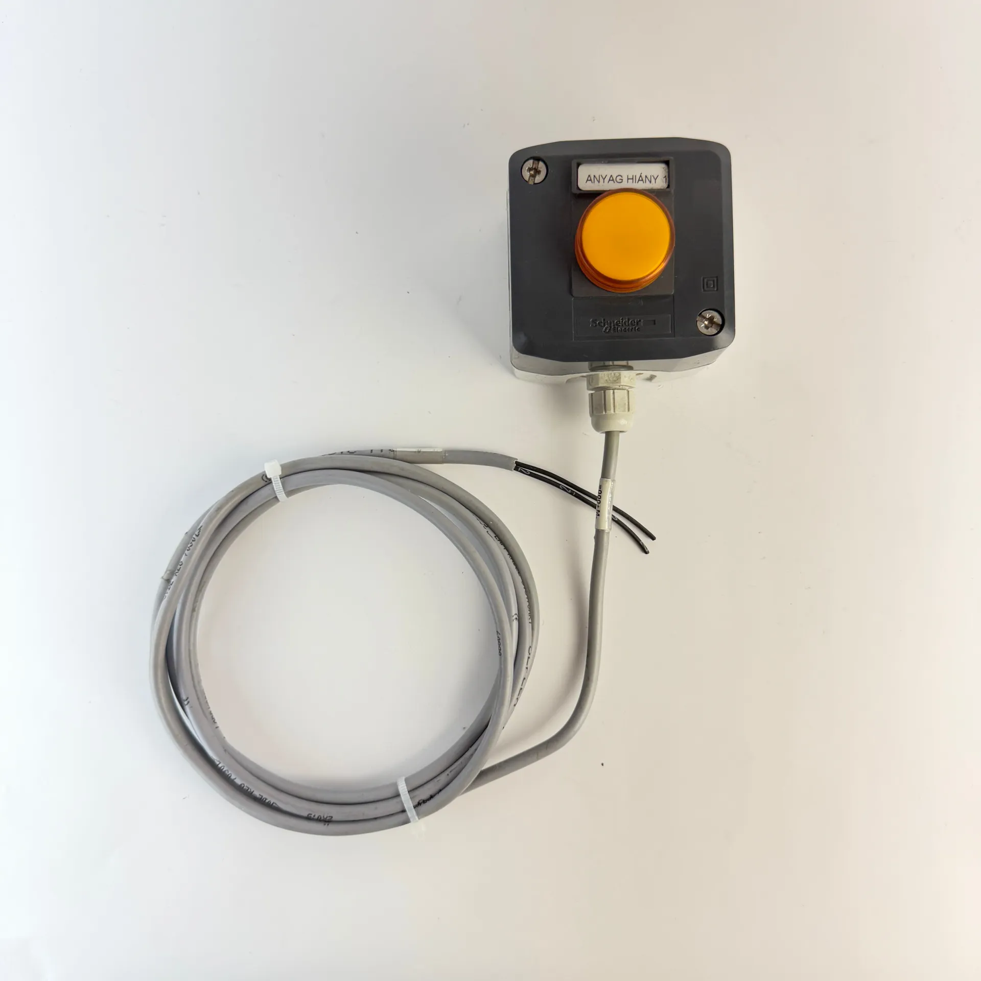 Lot of 2 Schneider Electric Harmony XALD Yellow/Amber Pilot Light Control Stations - Thumbnail 2