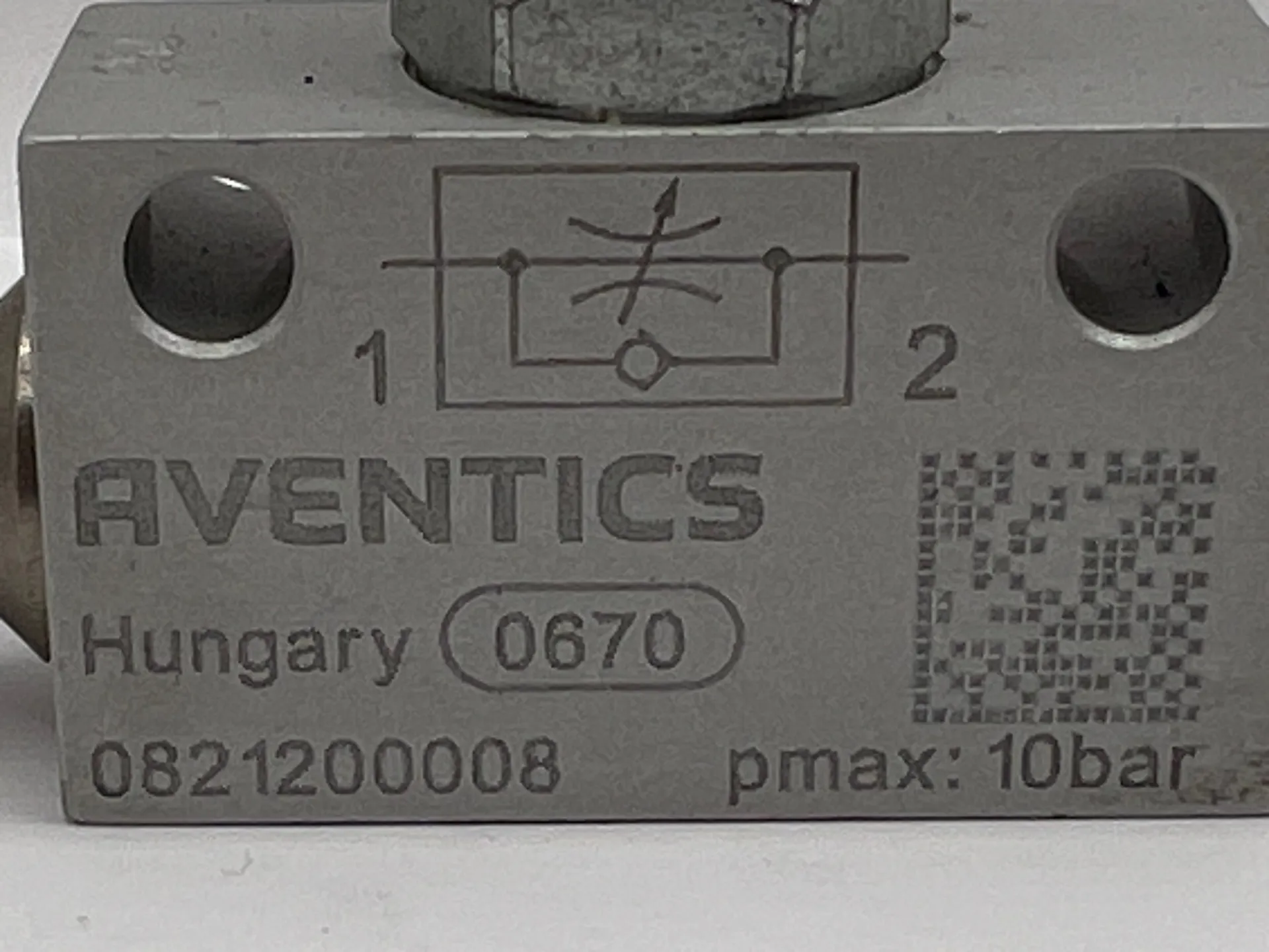 1x Aventics 0821200008 Throttle Valve - Image 1
