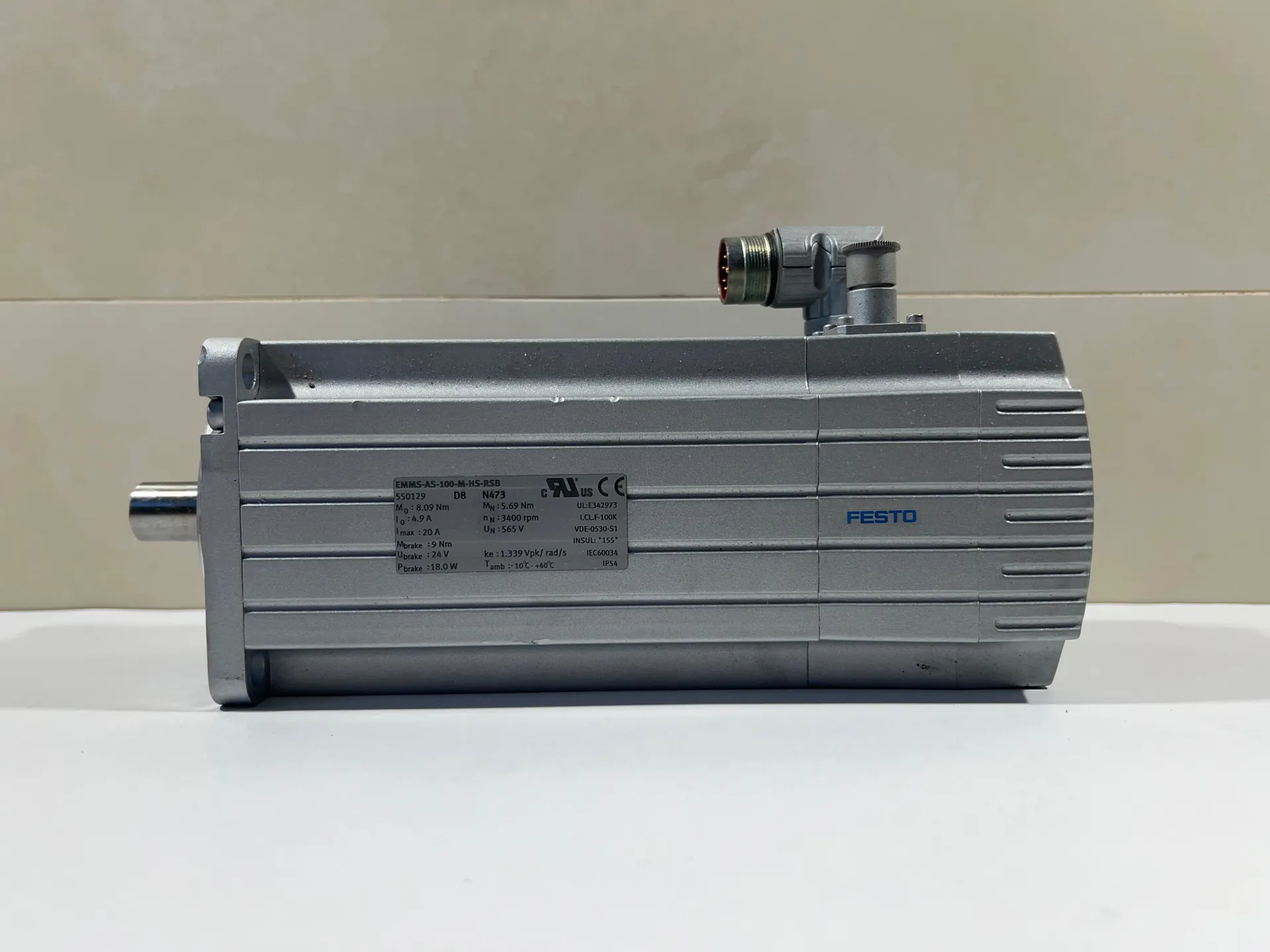 Festo EMMS-AS-100-M-HS-RSB 550129 Servo Motor – High-Speed Synchronous Motor - Thumbnail 3