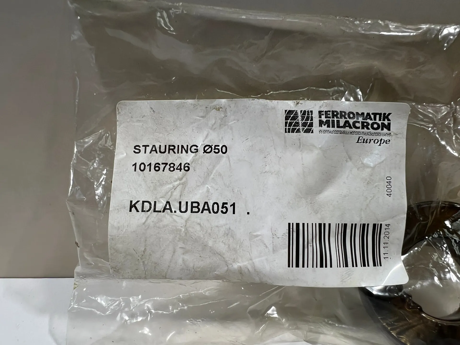 Ferromatik Milacron Stauring 050 – 50 mm Distance Ring – New - Image 1