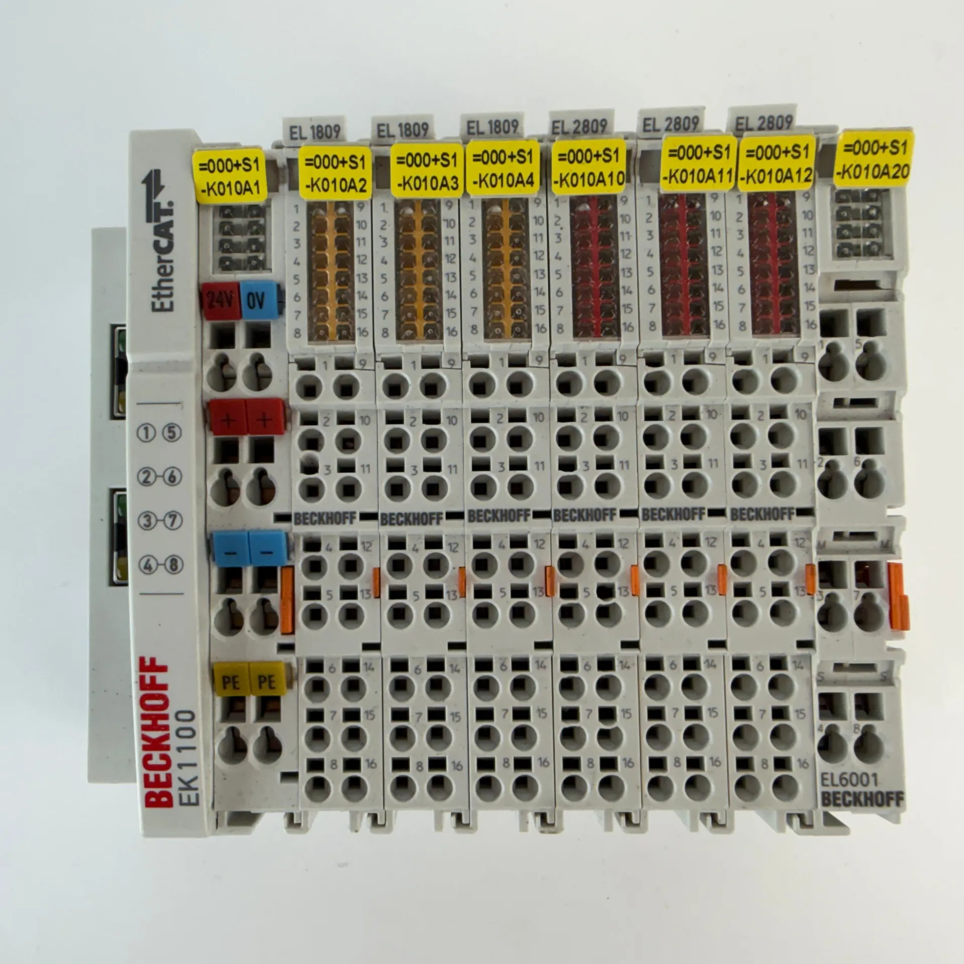 Beckhoff EK1100 EtherCAT Coupler w/ 3x EL1809 3x EL2809 I/O Modules - Thumbnail 6