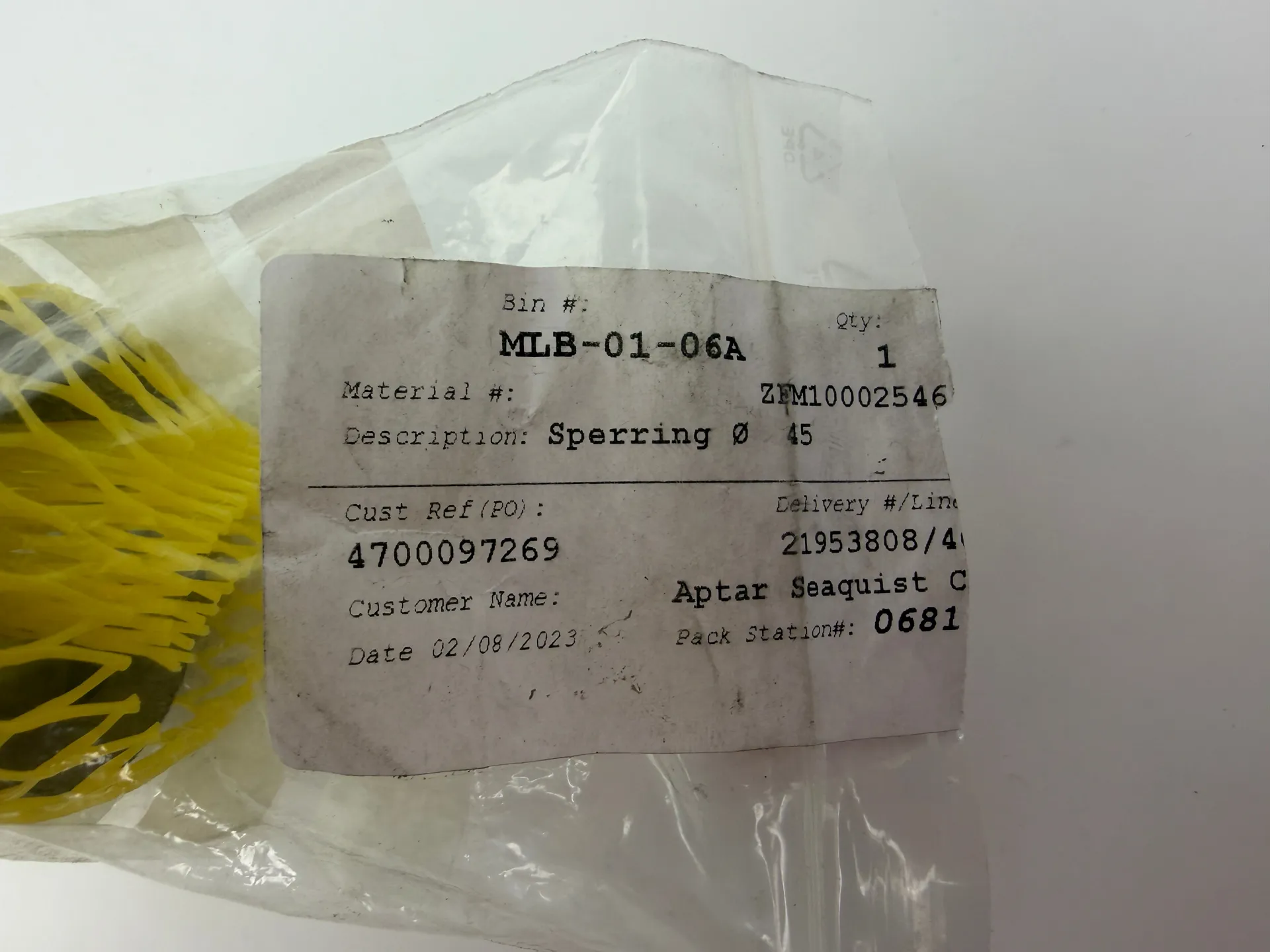 Ferromatik Milacron 10002546 / MR Stauring Ø45 Sperring Screw Tip Injection Molding - Thumbnail 3