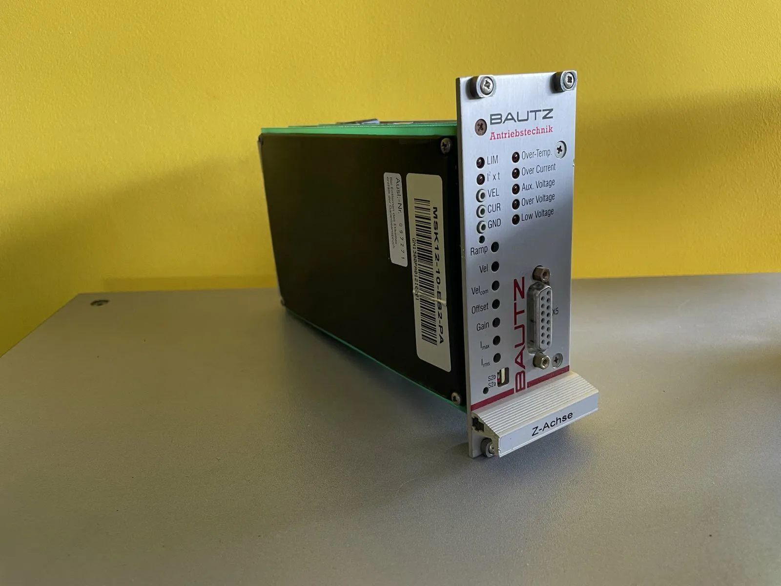 1x BAUTZ MSK12-10-ES2-PA Servo Drive Amplifier