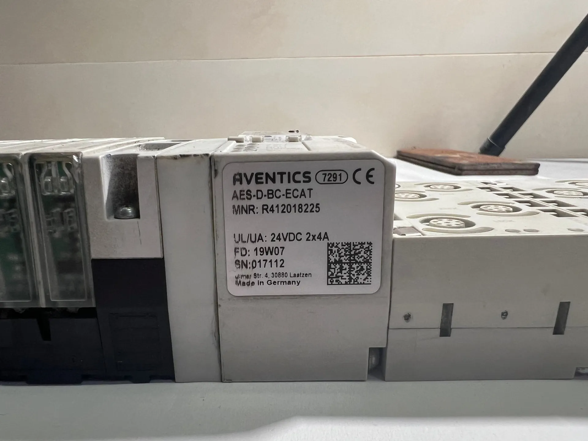 Aventics R412018225 EtherCAT AES-D-BC-ECAT Air Valve Island Module