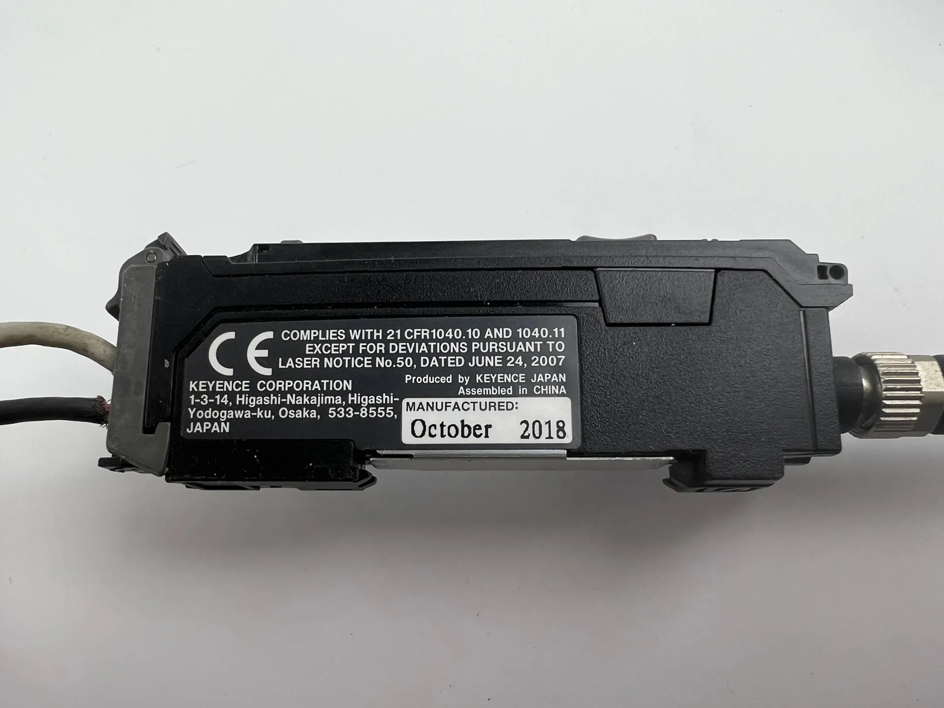 1x Keyence LV-N11CP Digital Laser Sensor + 2x LV-NH100 Sensor Heads 5m Cable - Thumbnail 10