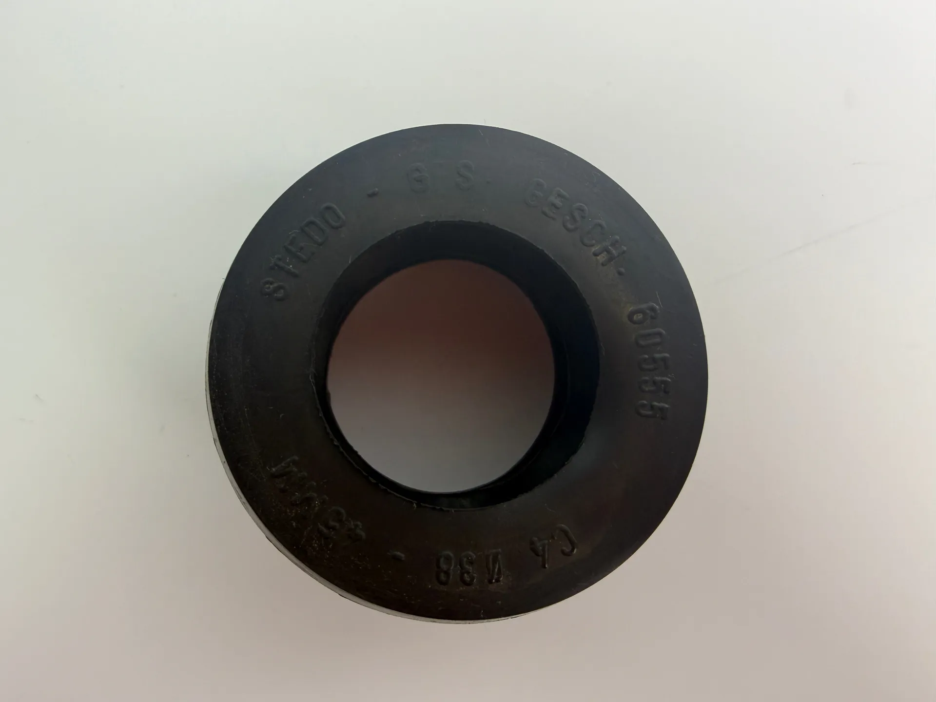 6x STEDO 60555 Euro Rubber Connector Black for Flush Pipe Ø38 mm - Thumbnail 2