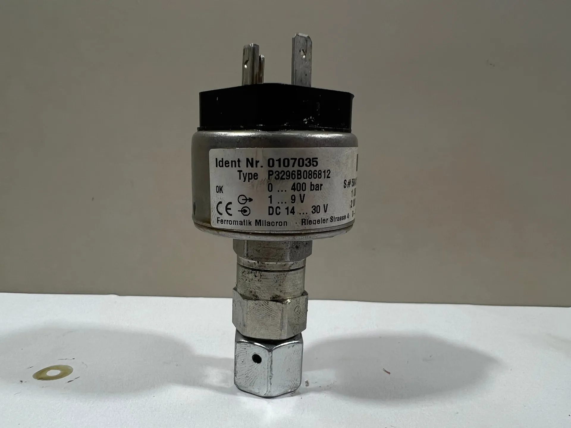1x Tecsis / Ferromatik Milacron P3296B086812 400 bar Pressure Transmitter - Thumbnail 3