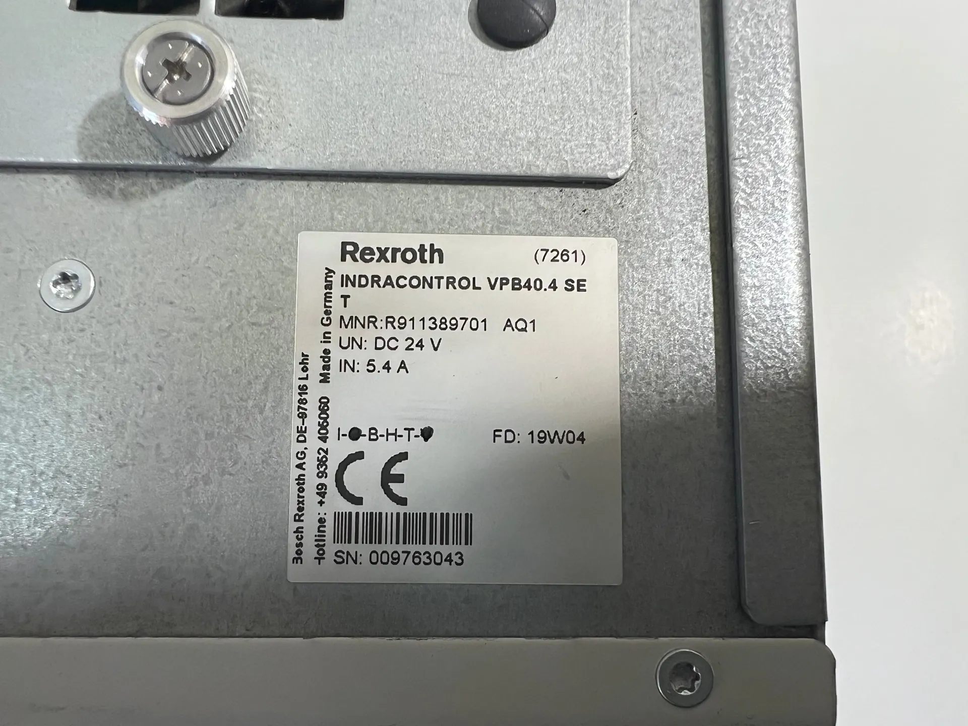 1x Rexroth Indracontrol VPB40.4 SET R911389701 Tested - Thumbnail 5