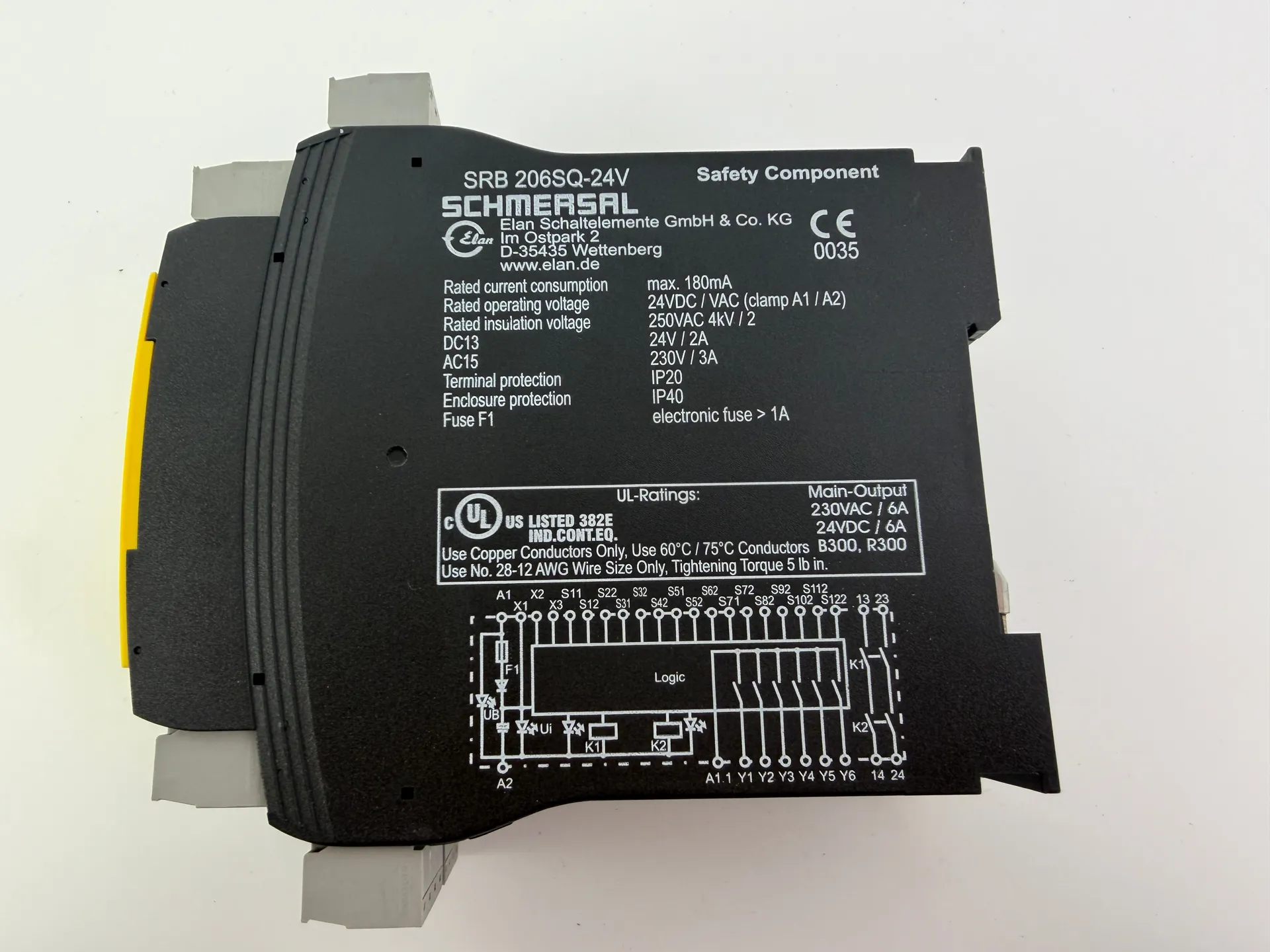 Schmersal SRB 206SQ-24V Safety Relay 24VDC (B300 / R300) - Thumbnail 3