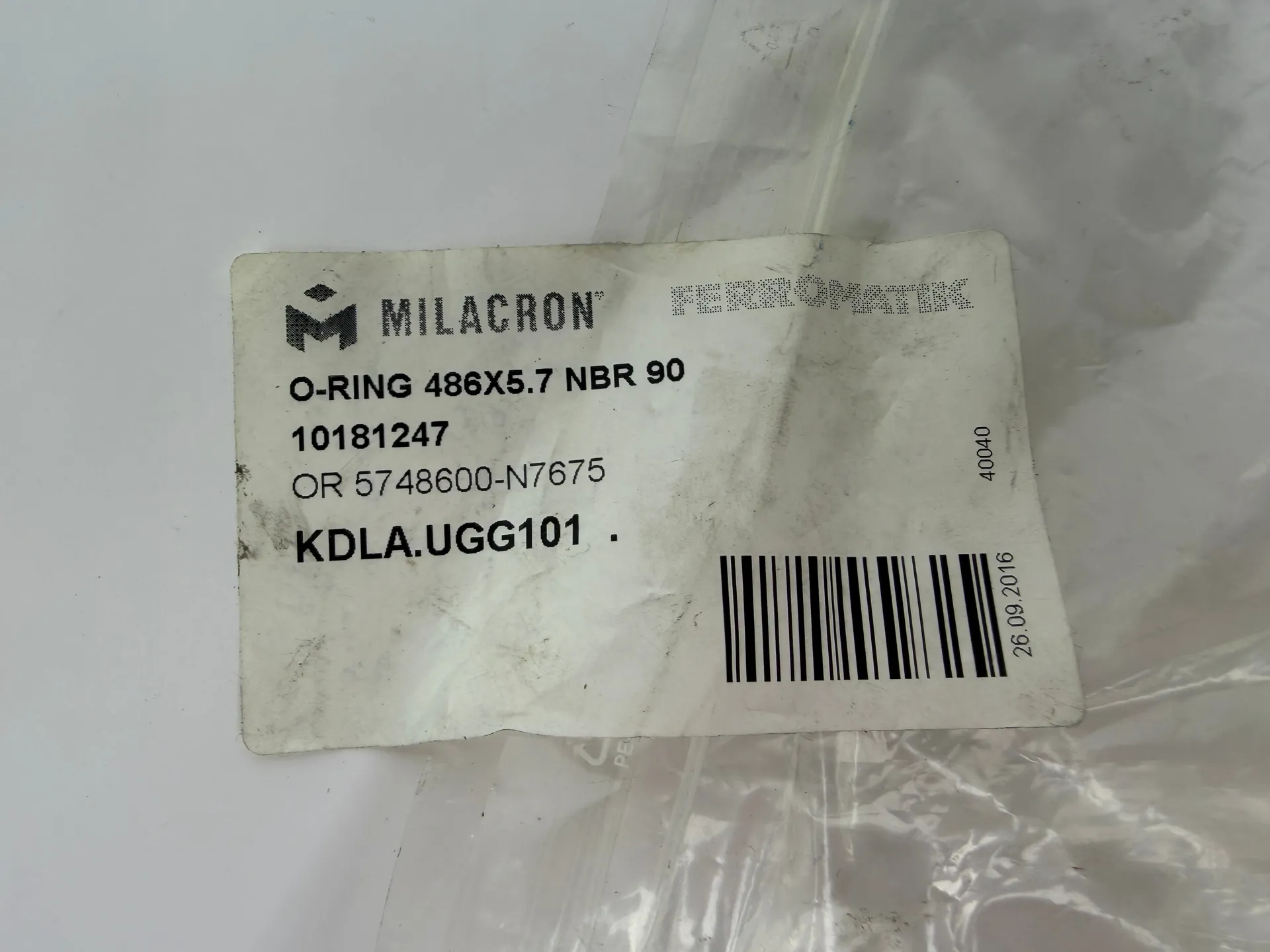 Ferromatik Milacron 10181247 O-Ring 486x5.7 NBR90 OR 5748600-N7675 Seal - Thumbnail 5