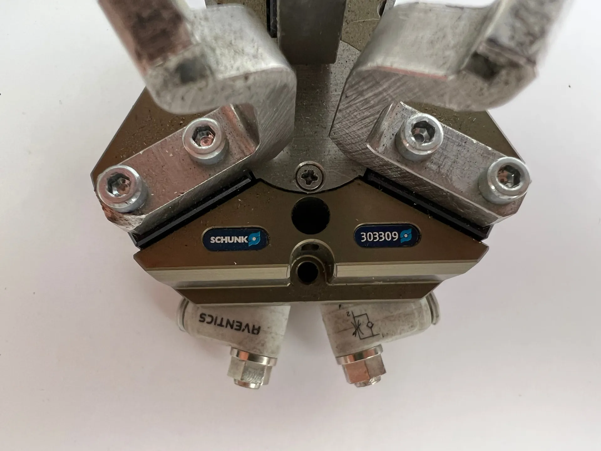Schunk PZN 50/1 Pneumatic Centric Gripper 303309 355N 4mm + 2 Sensors 240cm - Thumbnail 5